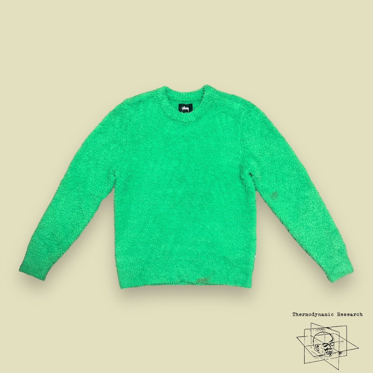 Stussy Floyd Scruffy Sweater Green - 2010’s