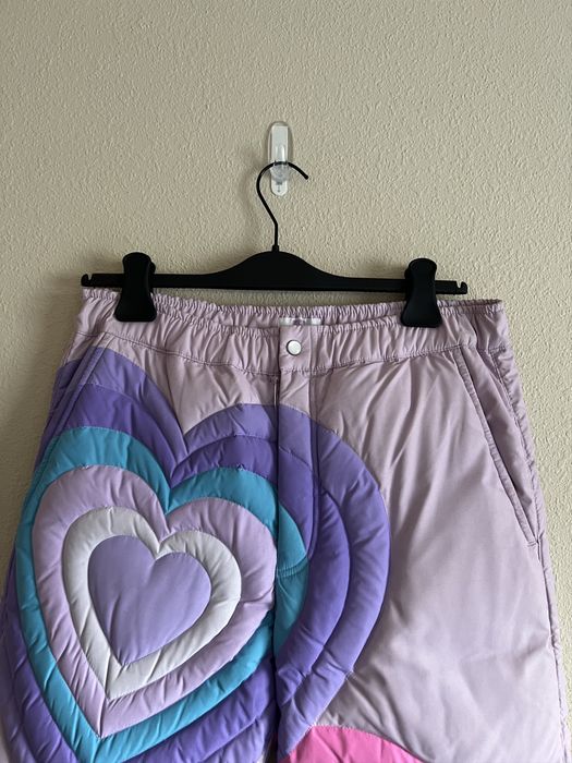 Hearts Puffer Pants ERL Bottoms Pants Purple