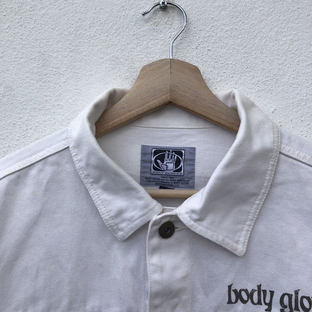 Japanese Brand 💥RARE VINTAGE DENIM JACKET BIG LOGO BODY GLOBE Size US L / EU 52-54 / 3 - 6 Thumbnail