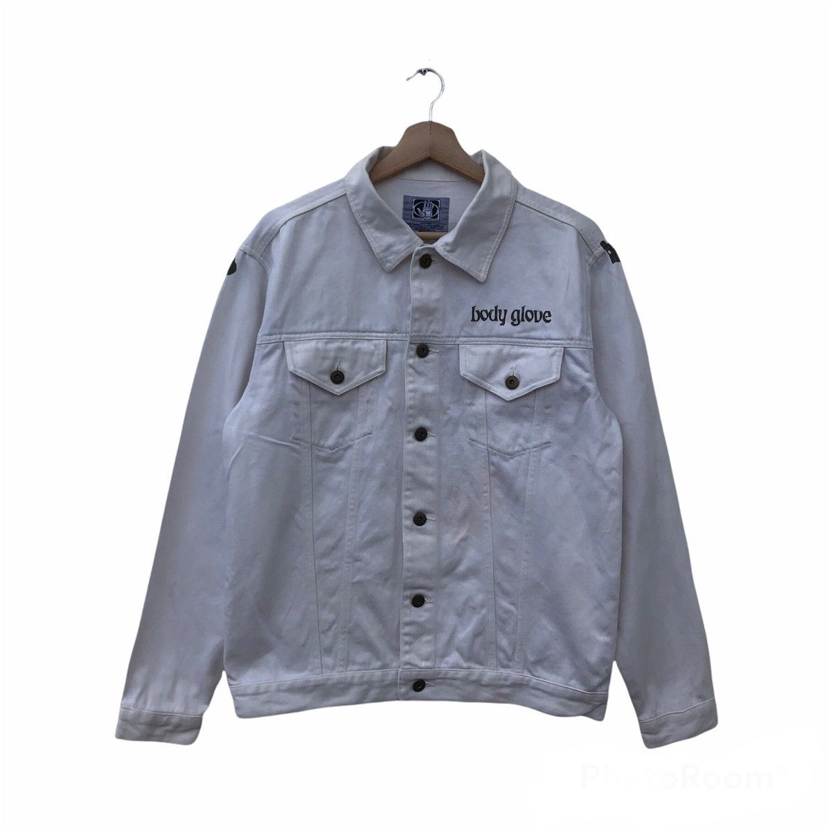Japanese Brand 💥RARE VINTAGE DENIM JACKET BIG LOGO BODY GLOBE Size US L / EU 52-54 / 3 - 2 Thumbnail