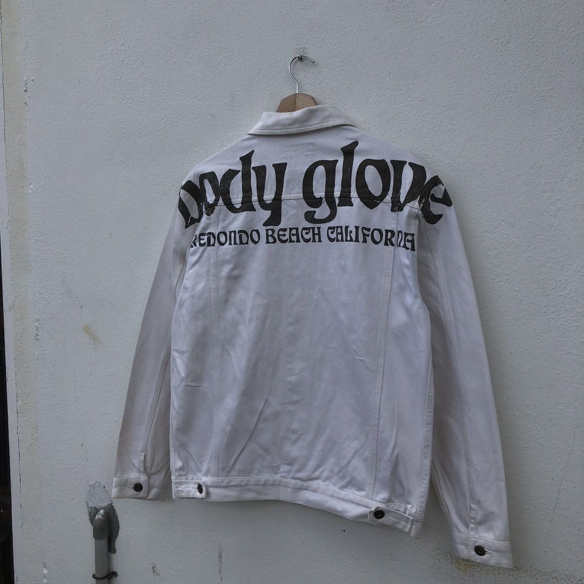 Japanese Brand 💥RARE VINTAGE DENIM JACKET BIG LOGO BODY GLOBE Size US L / EU 52-54 / 3 - 7 Thumbnail