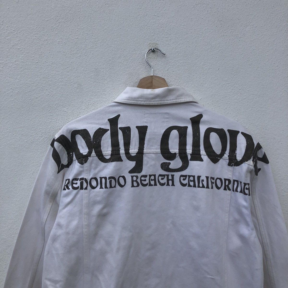 Japanese Brand 💥RARE VINTAGE DENIM JACKET BIG LOGO BODY GLOBE Size US L / EU 52-54 / 3 - 8 Thumbnail