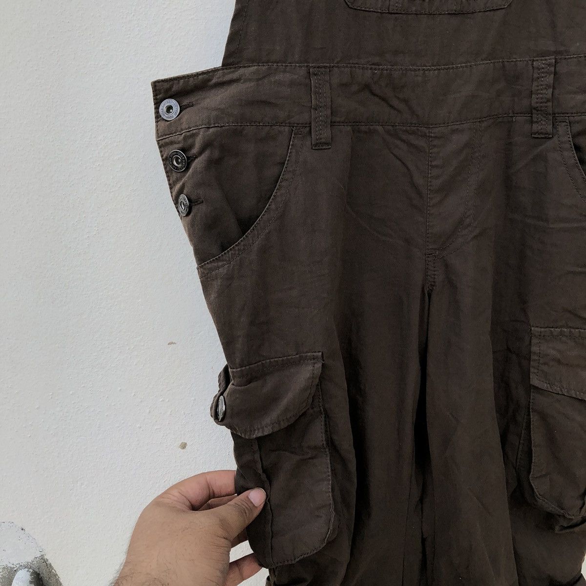 Japanese Brand DOUBLE PANTS MILITARY COLLECTION COVERALL Size US 34 / EU 50 - 9 Thumbnail