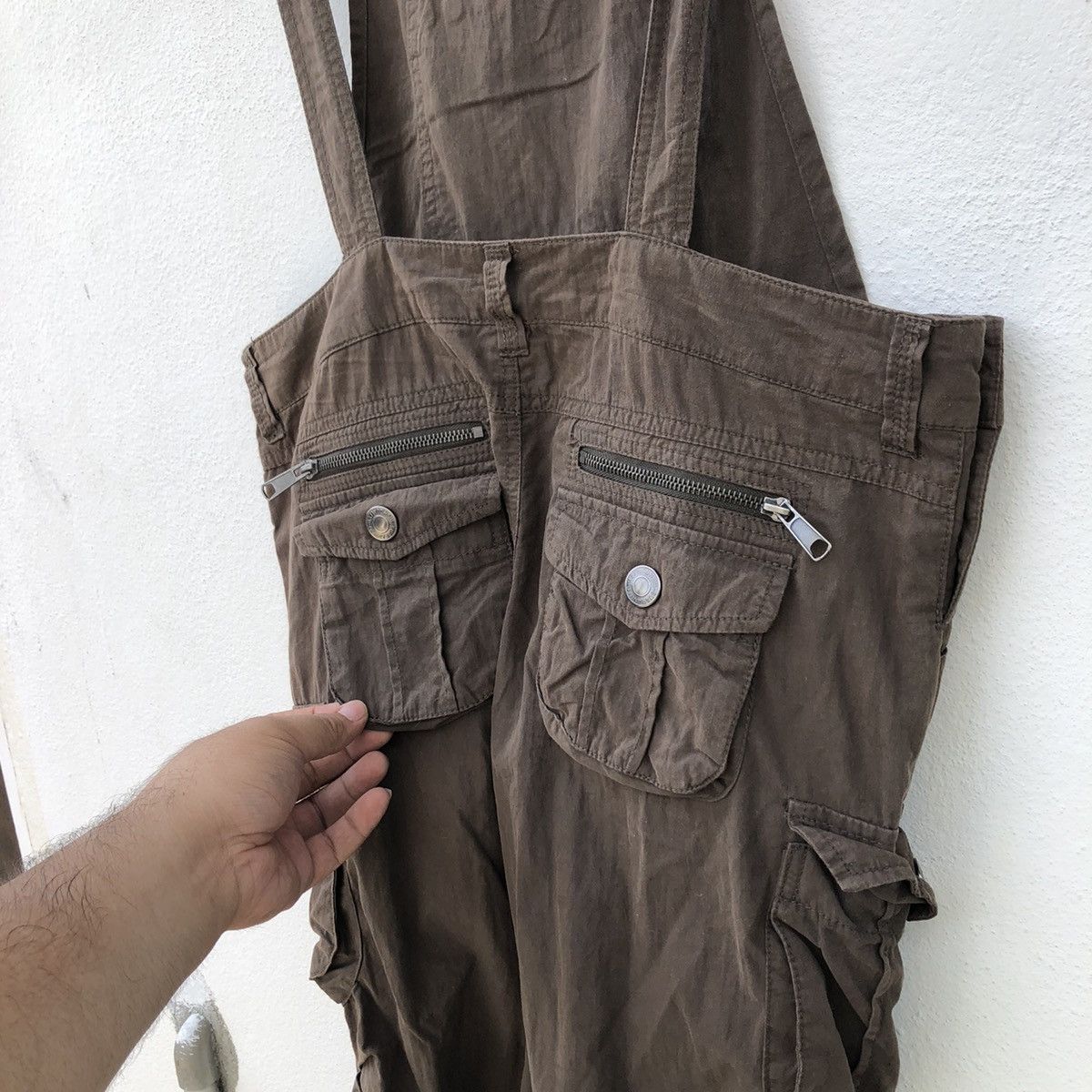 Japanese Brand DOUBLE PANTS MILITARY COLLECTION COVERALL Size US 34 / EU 50 - 14 Thumbnail