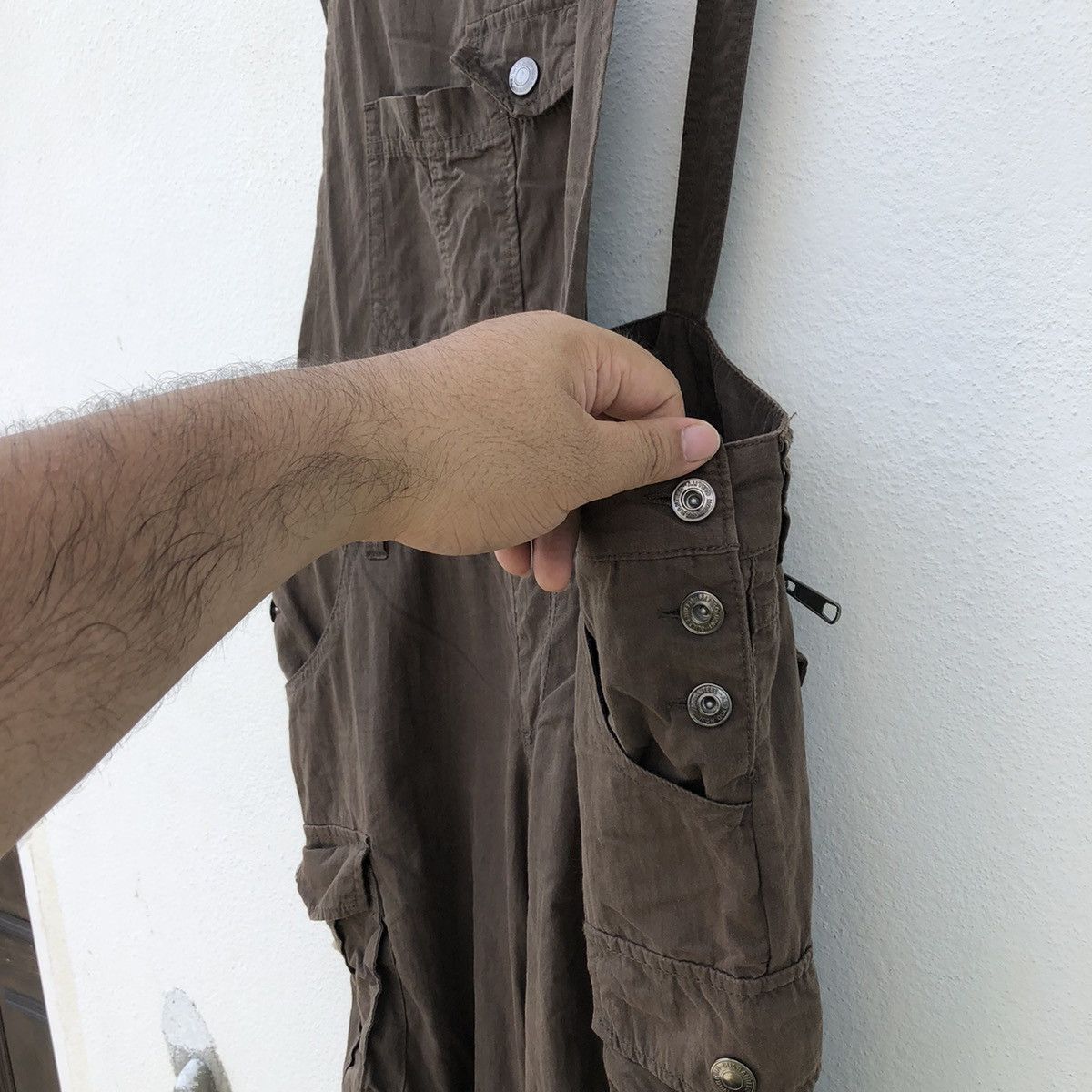 Japanese Brand DOUBLE PANTS MILITARY COLLECTION COVERALL Size US 34 / EU 50 - 10 Thumbnail