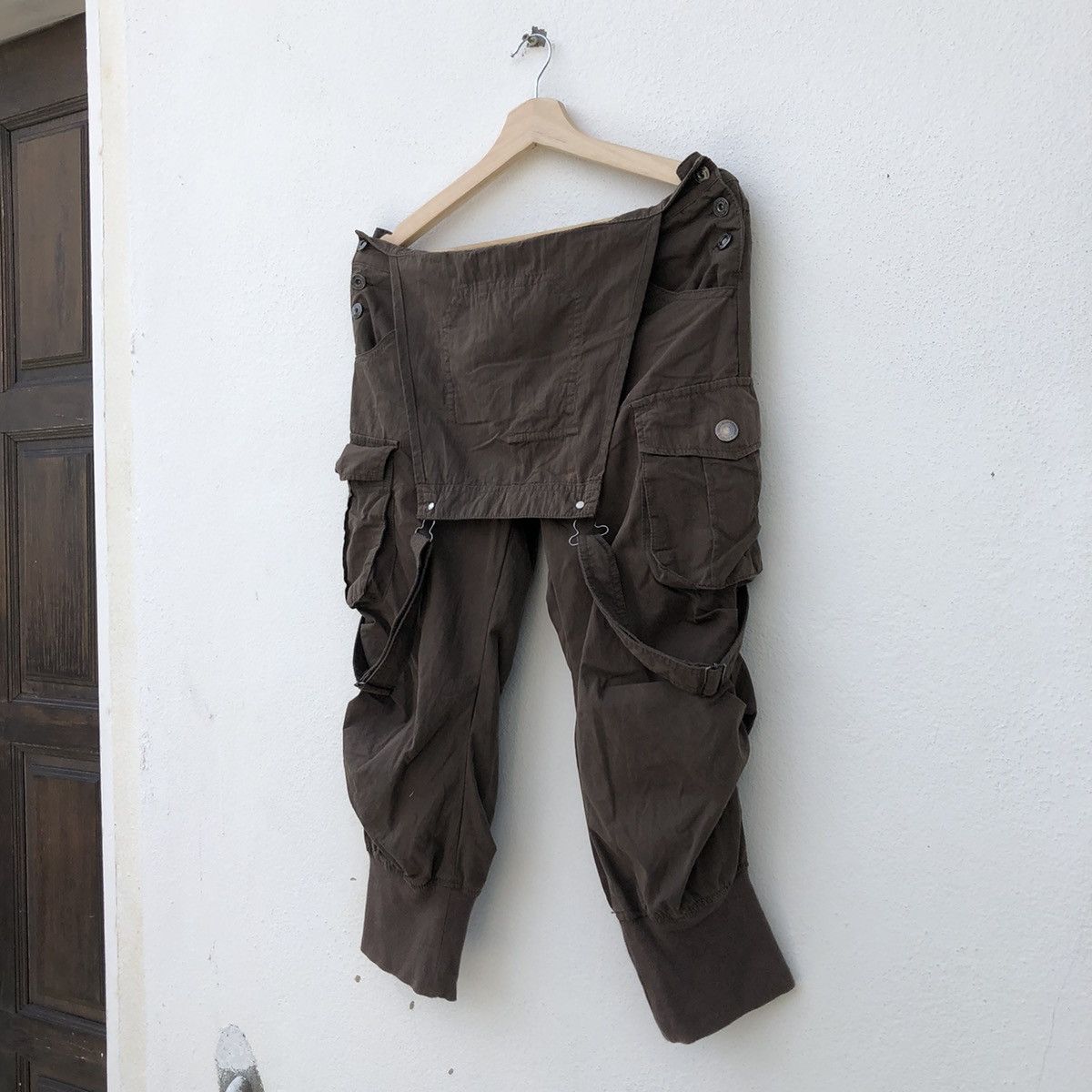 Japanese Brand DOUBLE PANTS MILITARY COLLECTION COVERALL Size US 34 / EU 50 - 16 Thumbnail