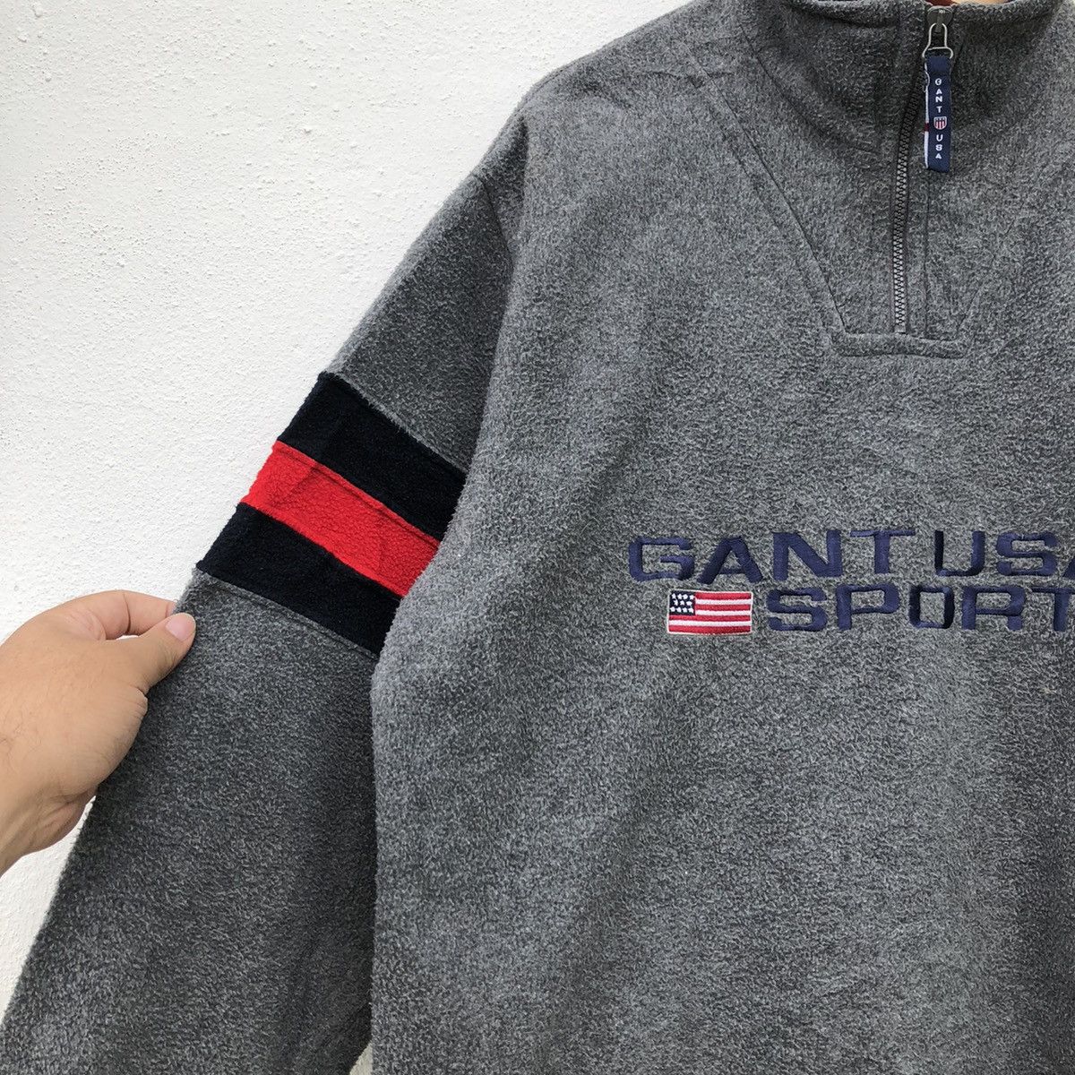 Gant Rugger GANG RUGGER FLEECE JACKET USA BIG LOGO USA FLAG Size US L / EU 52-54 / 3 - 4 Thumbnail