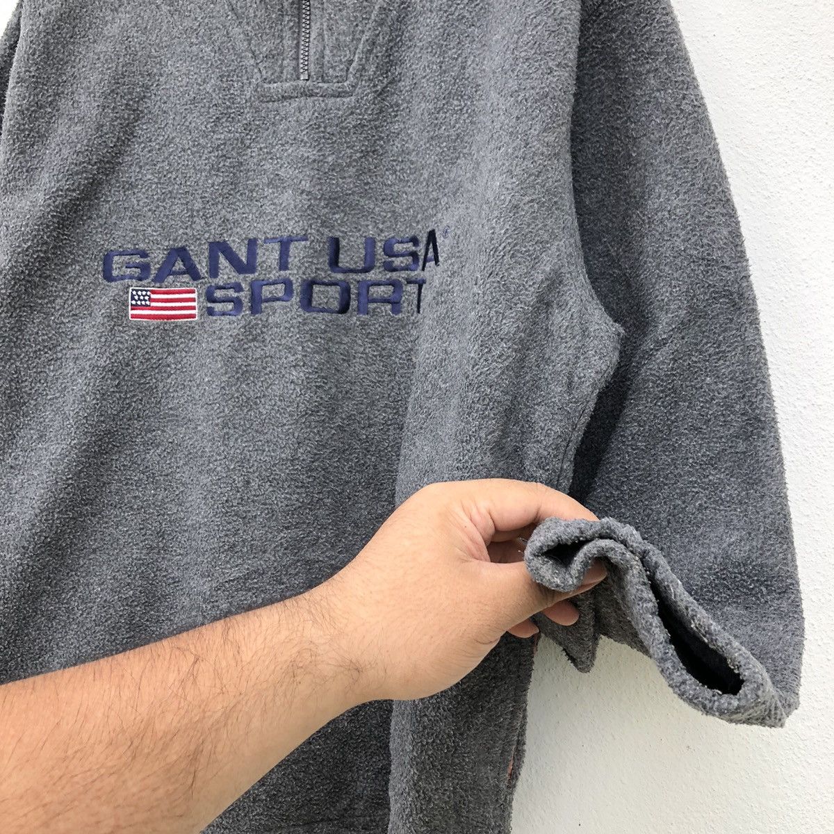 Gant Rugger GANG RUGGER FLEECE JACKET USA BIG LOGO USA FLAG Size US L / EU 52-54 / 3 - 6 Thumbnail