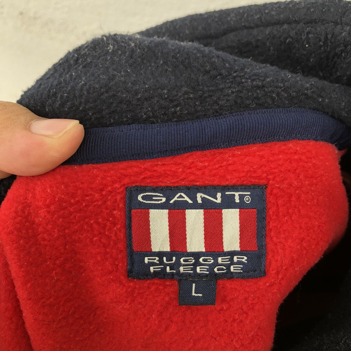 Gant Rugger GANG RUGGER FLEECE JACKET USA BIG LOGO USA FLAG Size US L / EU 52-54 / 3 - 10 Thumbnail