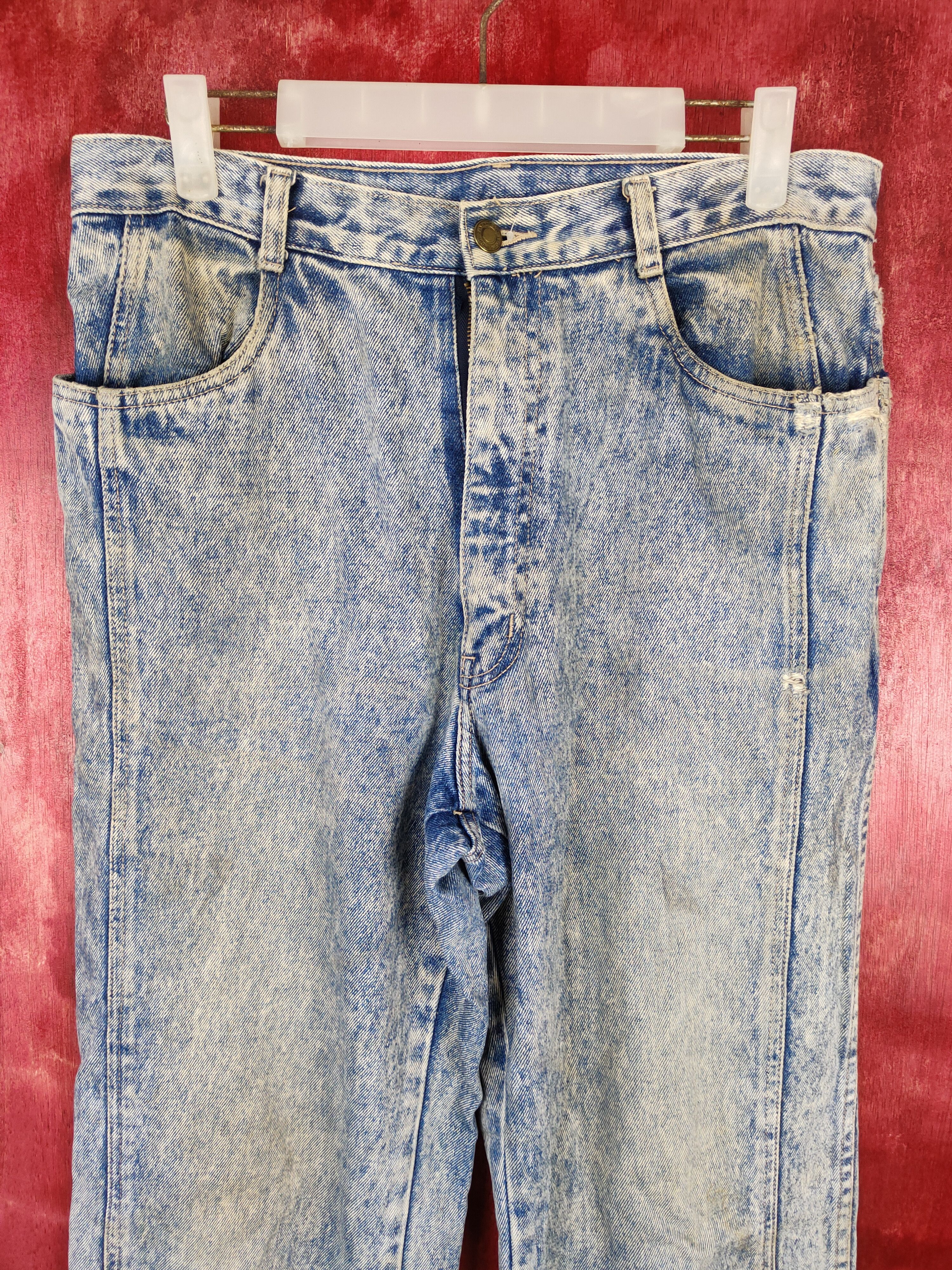 Vintage Japan vintage Blue denim Jeans #4899 Size US 31 - 2 Thumbnail