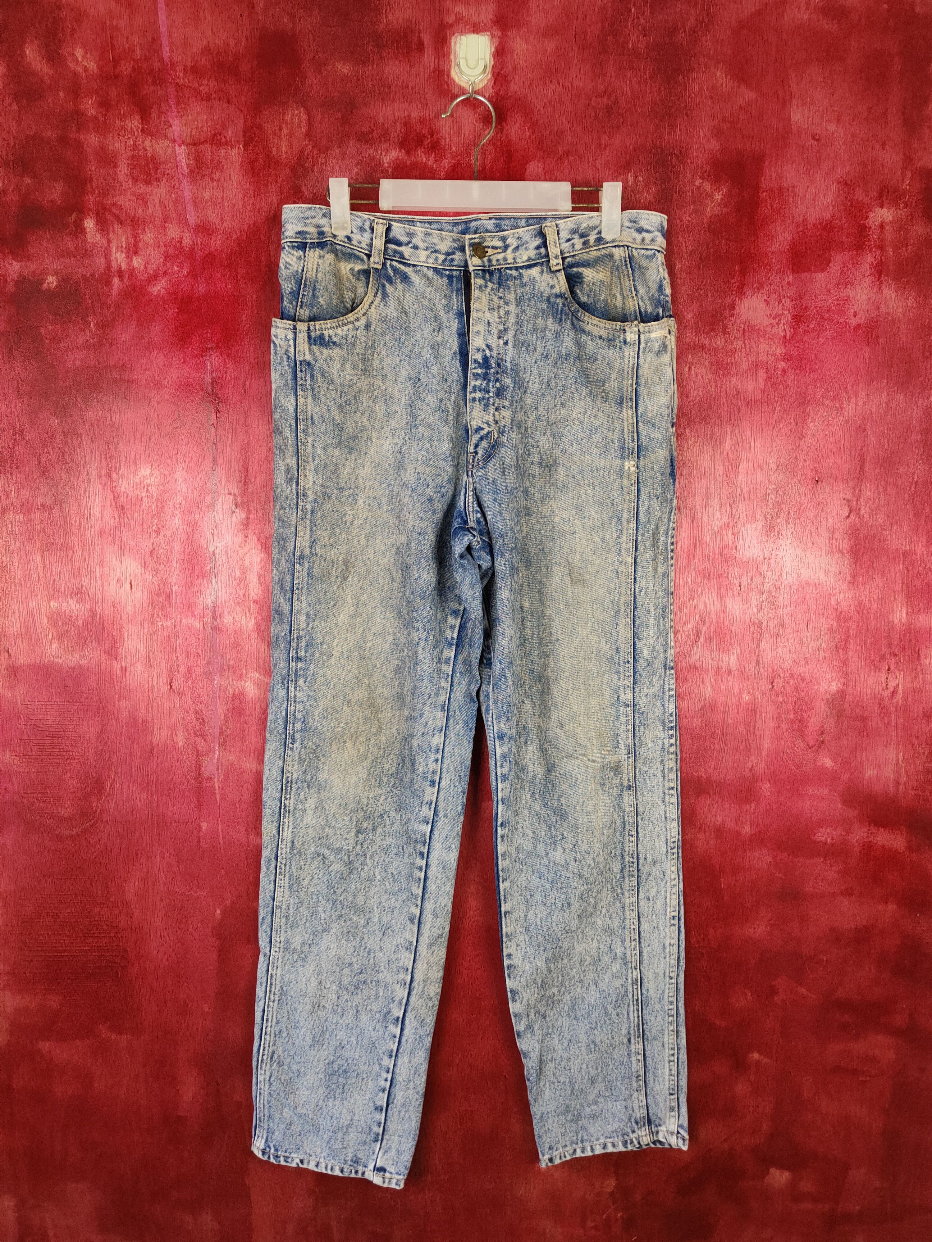 Vintage Japan vintage Blue denim Jeans #4899 Size US 31 - 1 Thumbnail