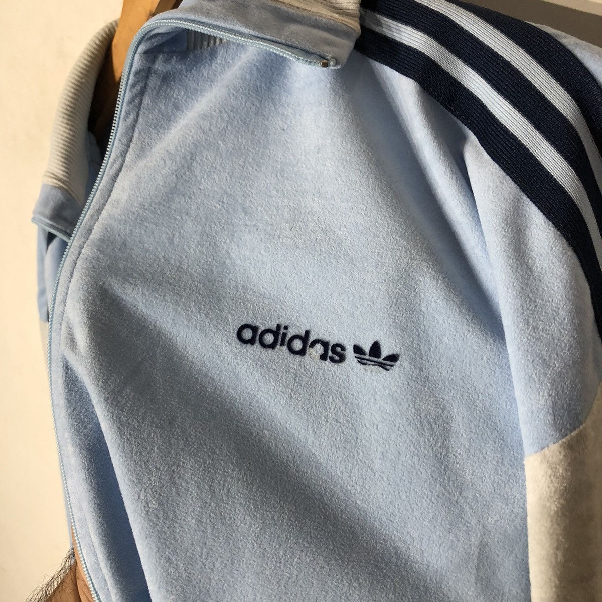 Adidas Vintage 80' Adidas Tracktop Zipper Jacket Made in France Size US M / EU 48-50 / 2 - 16 Thumbnail