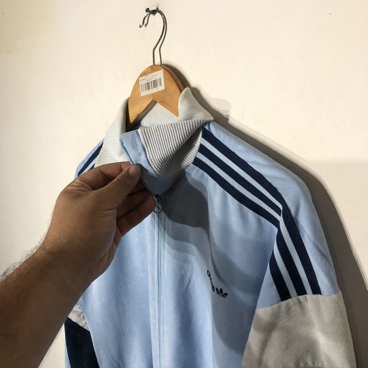 Adidas Vintage 80' Adidas Tracktop Zipper Jacket Made in France Size US M / EU 48-50 / 2 - 9 Thumbnail