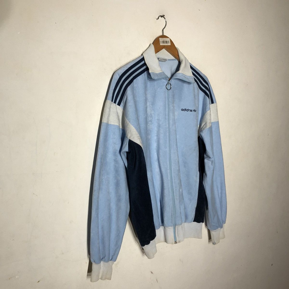 Adidas Vintage 80' Adidas Tracktop Zipper Jacket Made in France Size US M / EU 48-50 / 2 - 4 Thumbnail