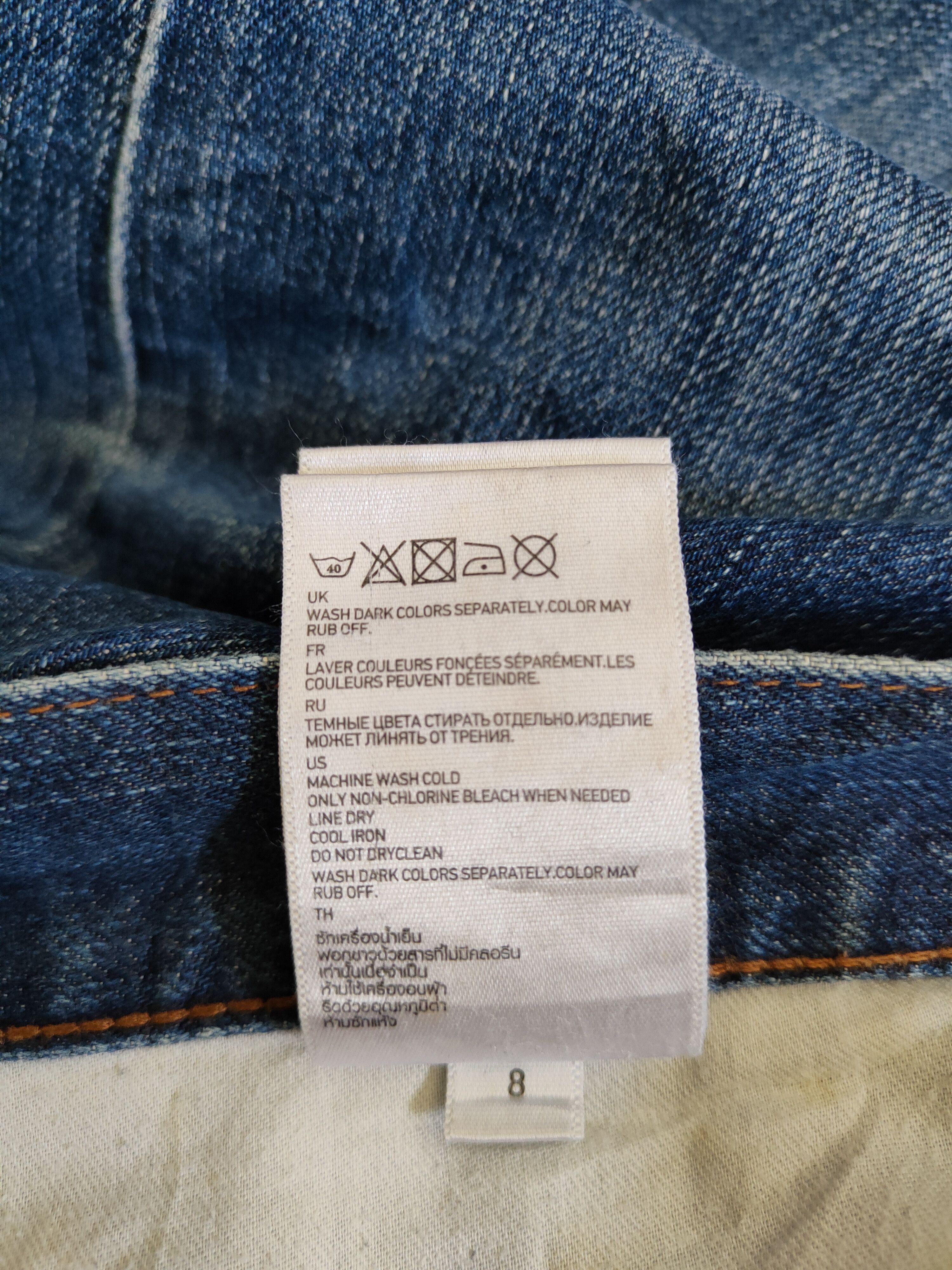 Japanese Brand Uniqlo japan Blue faded ripped distressed denim Jeans #4900 Size US 32 / EU 48 - 12 Thumbnail
