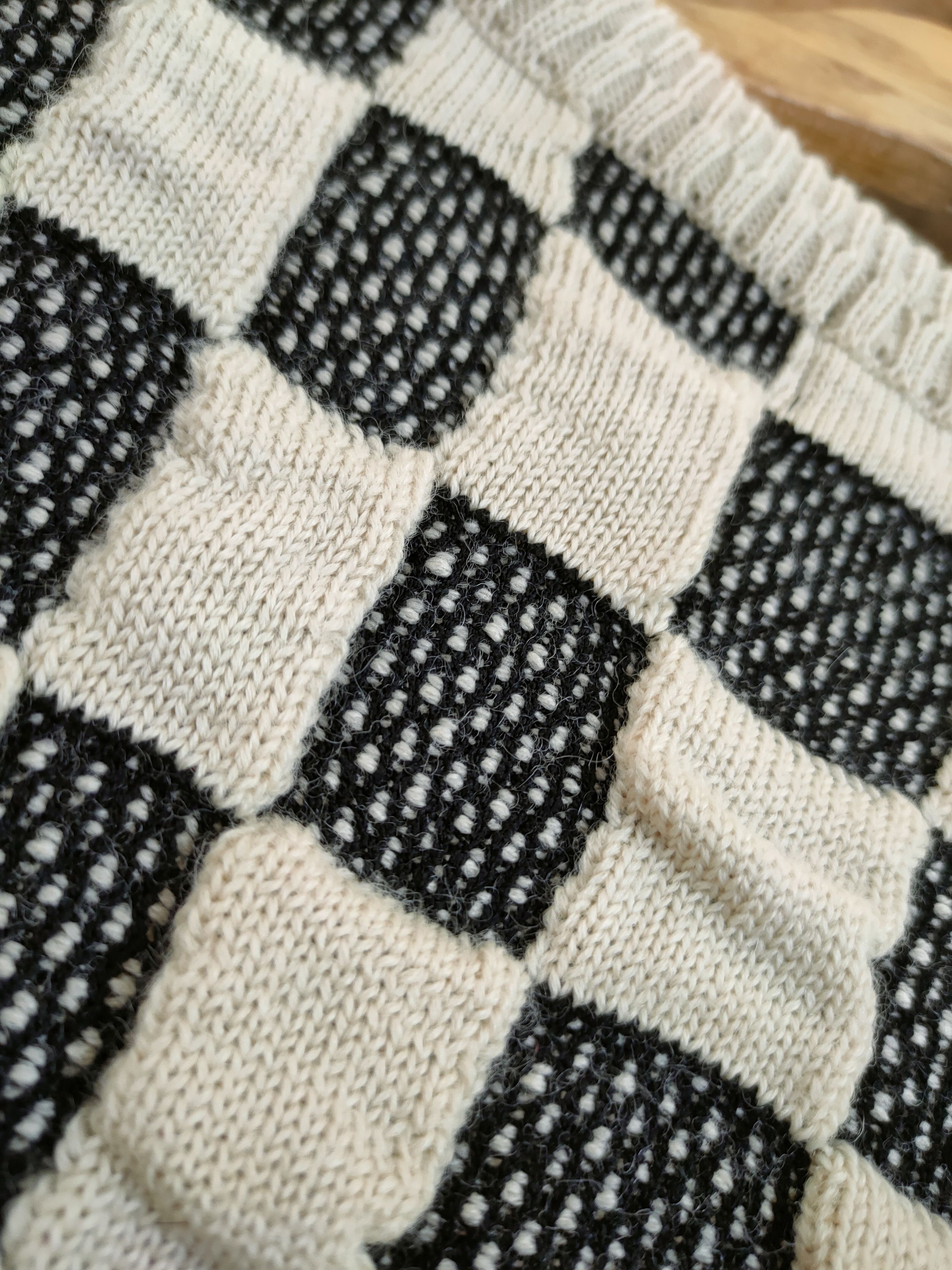Mr. Junko Mr Junko Koshino checkered cable knitwear japan #46-608 DL Size US M / EU 48-50 / 2 - 7 Thumbnail