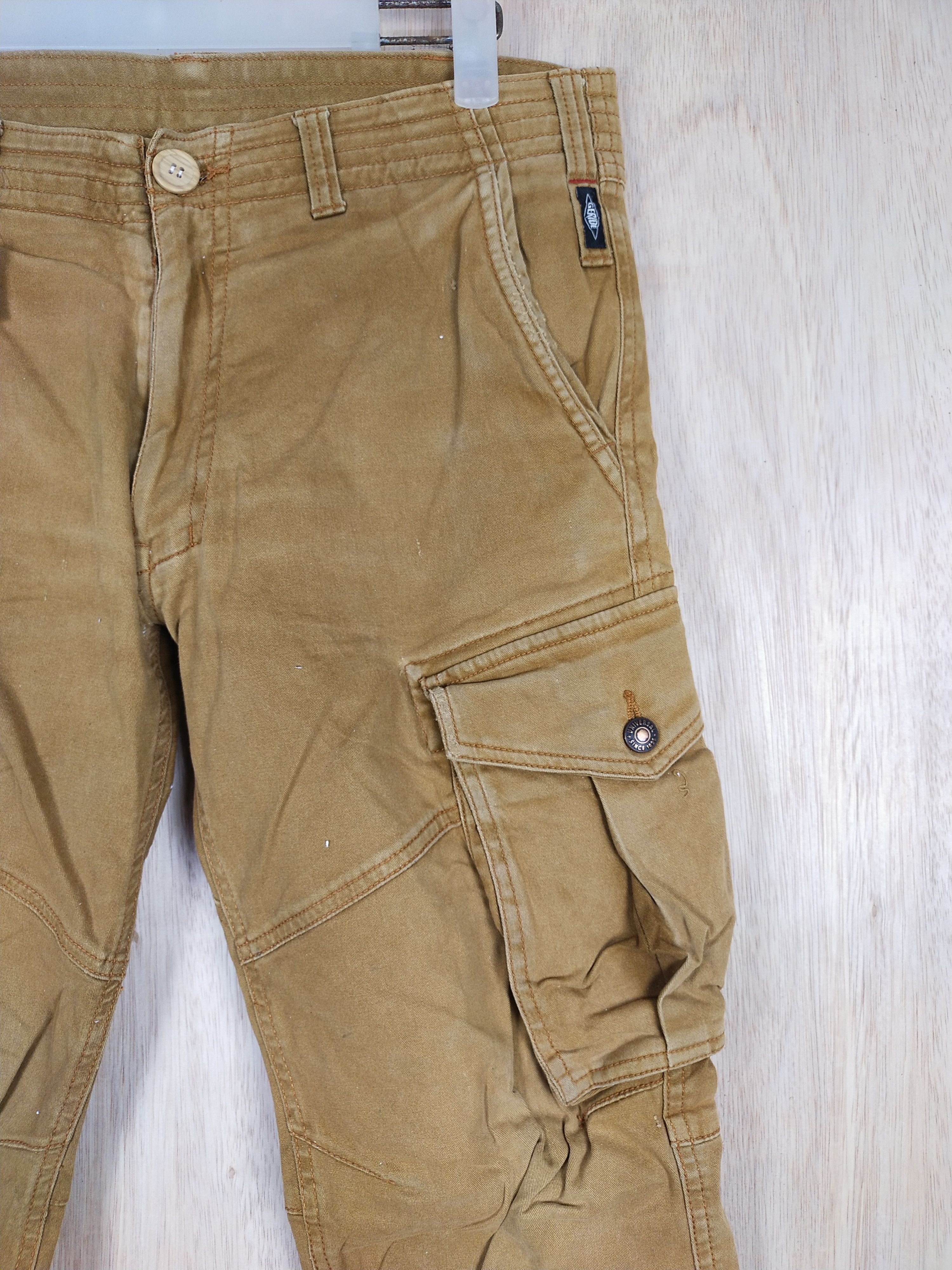 Faded Glory × Japanese Brand Geride Brown multi pocket tactical Cargo Pants #3440 Size US 31 - 5 Thumbnail