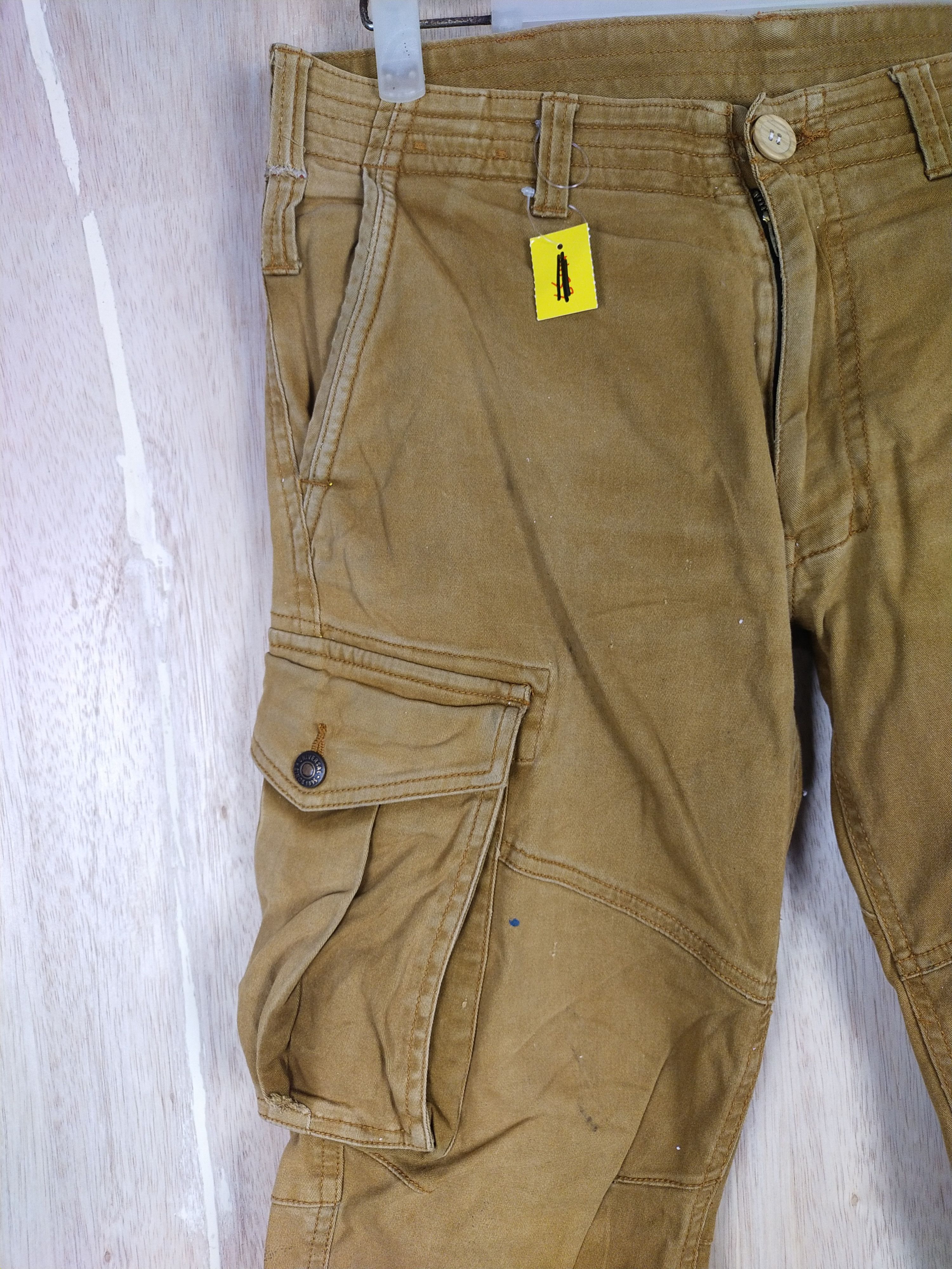 Faded Glory × Japanese Brand Geride Brown multi pocket tactical Cargo Pants #3440 Size US 31 - 4 Thumbnail