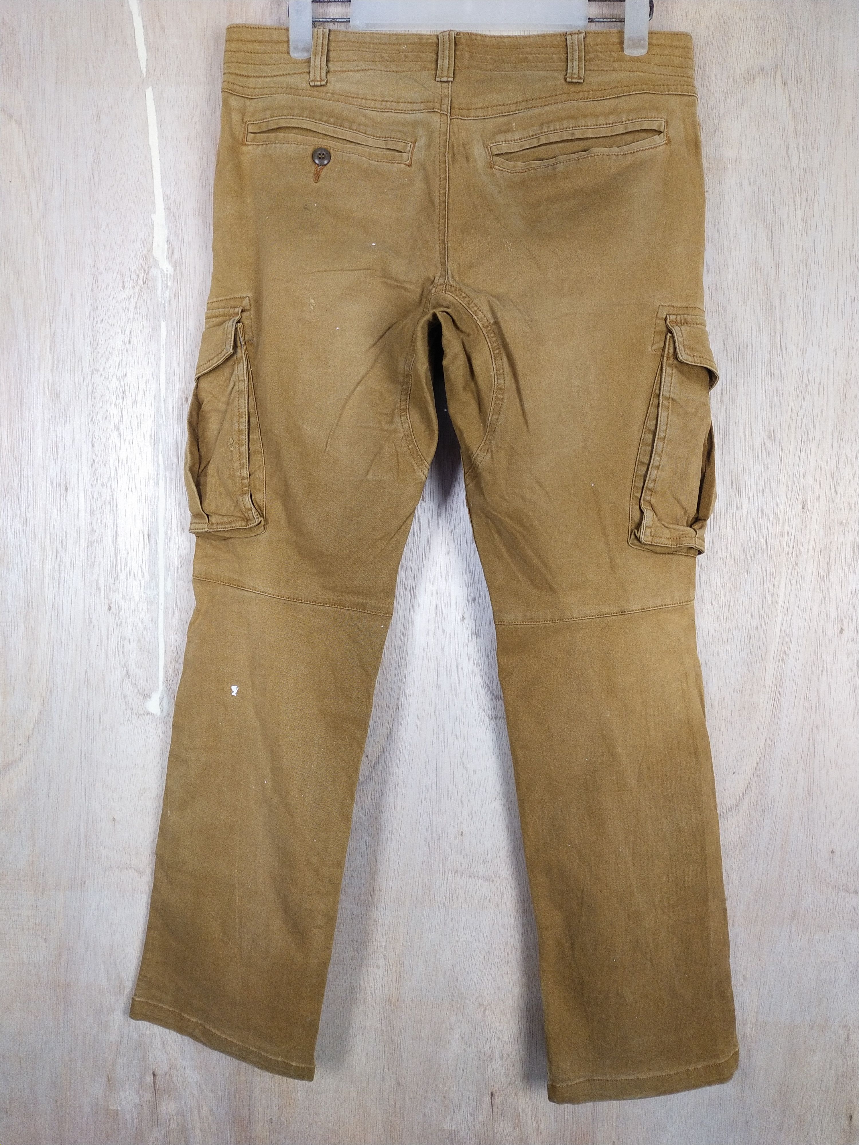 Faded Glory × Japanese Brand Geride Brown multi pocket tactical Cargo Pants #3440 Size US 31 - 8 Thumbnail