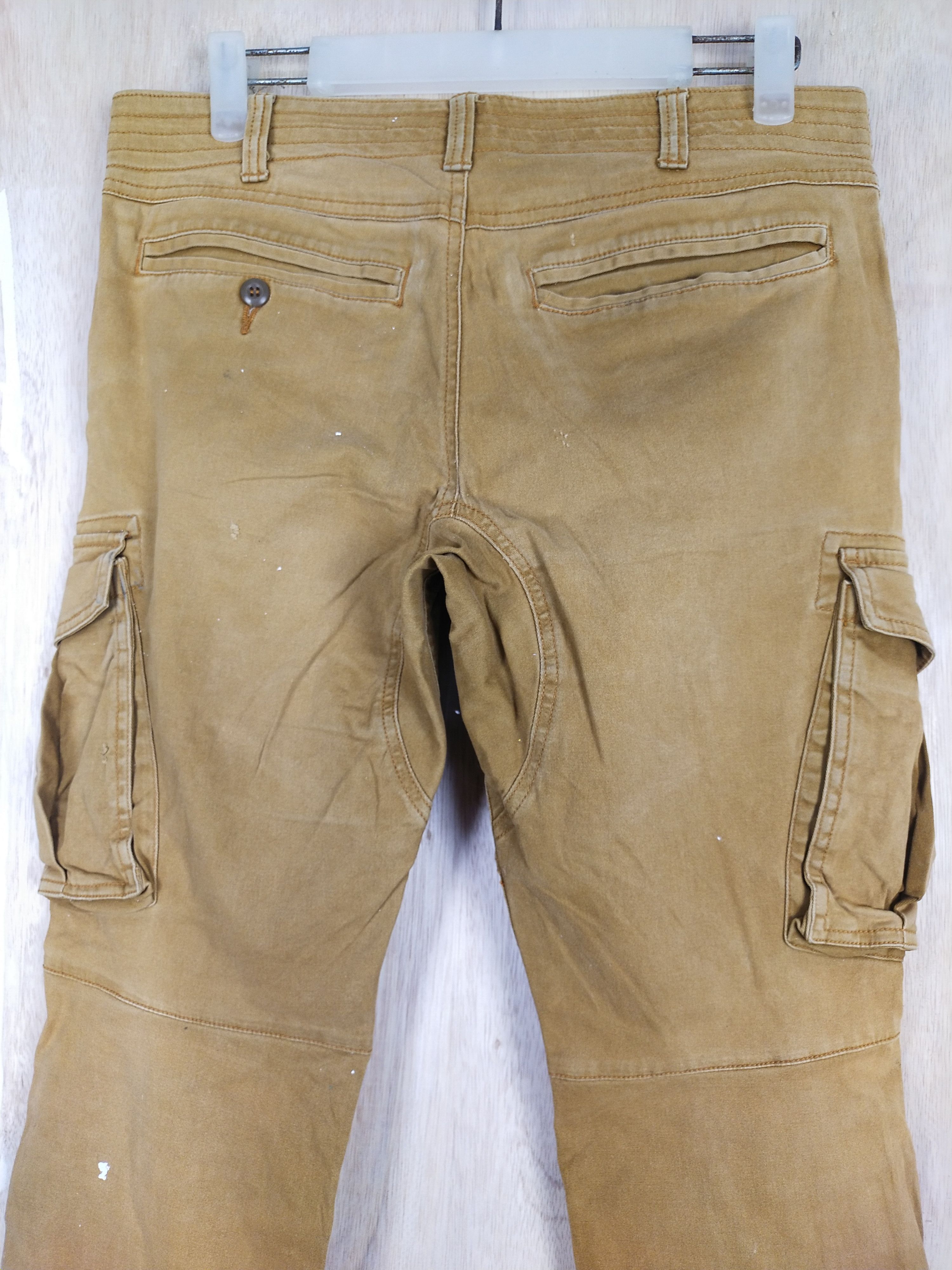 Faded Glory × Japanese Brand Geride Brown multi pocket tactical Cargo Pants #3440 Size US 31 - 9 Thumbnail
