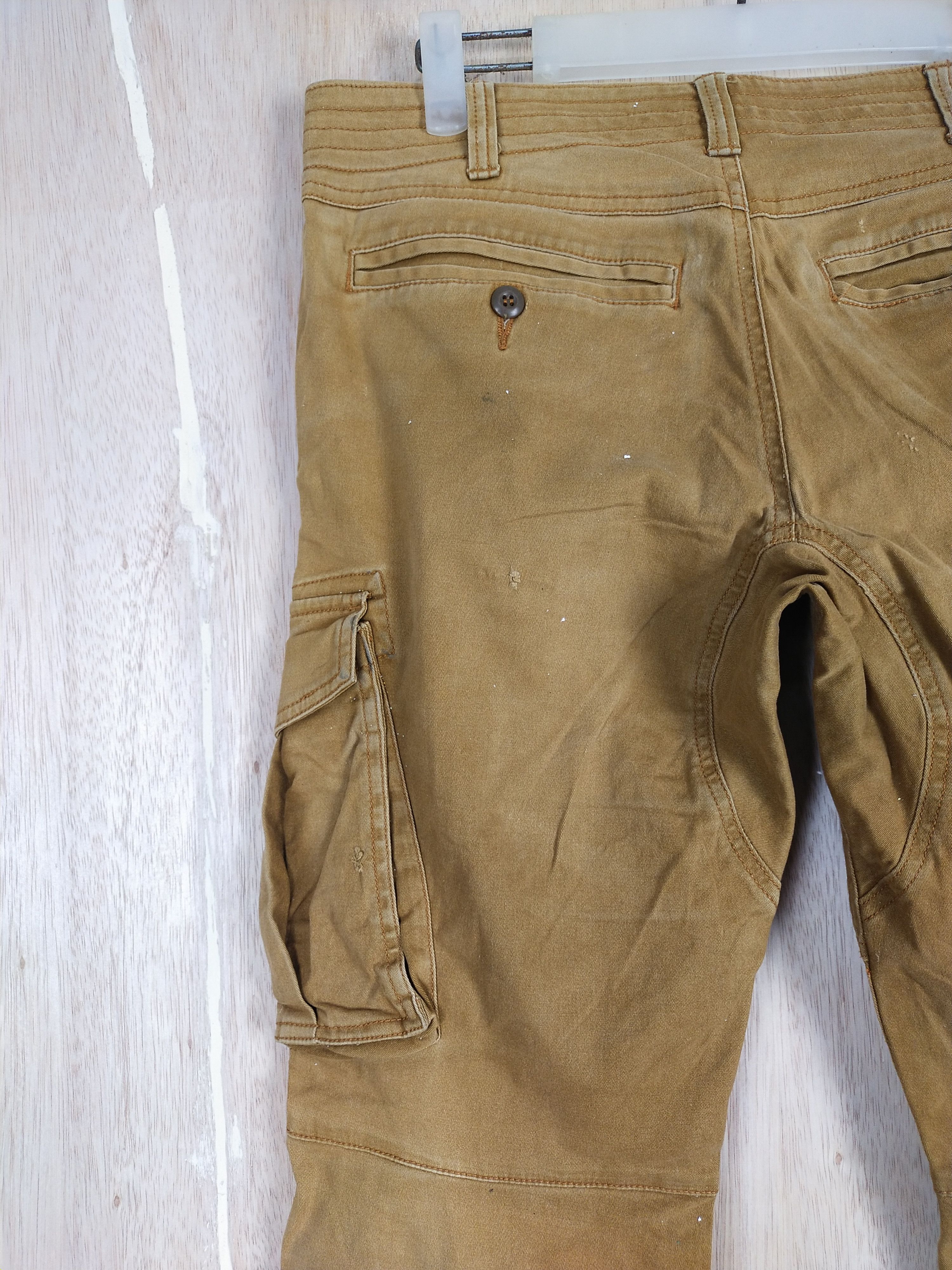 Faded Glory × Japanese Brand Geride Brown multi pocket tactical Cargo Pants #3440 Size US 31 - 11 Thumbnail