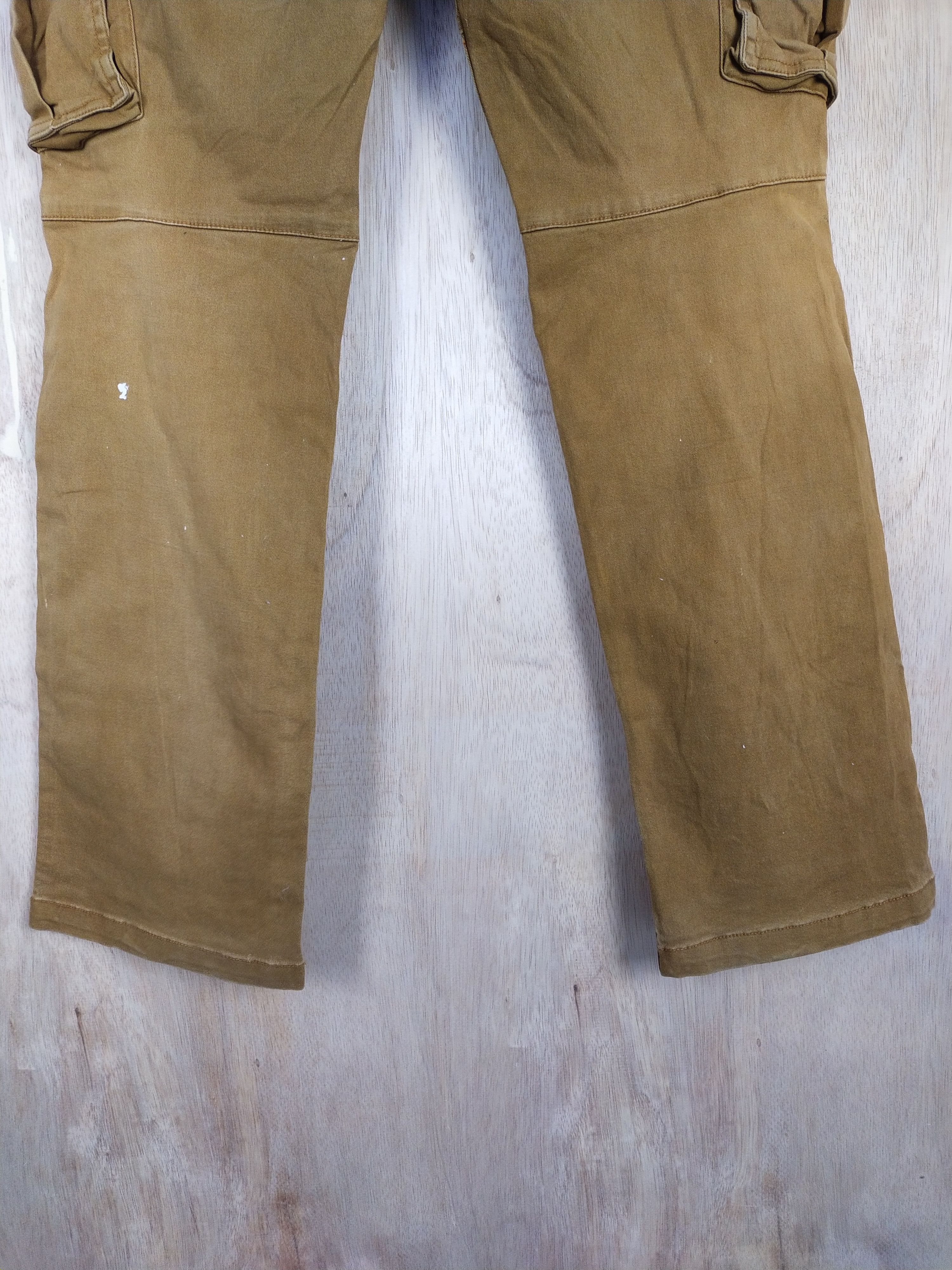 Faded Glory × Japanese Brand Geride Brown multi pocket tactical Cargo Pants #3440 Size US 31 - 10 Thumbnail