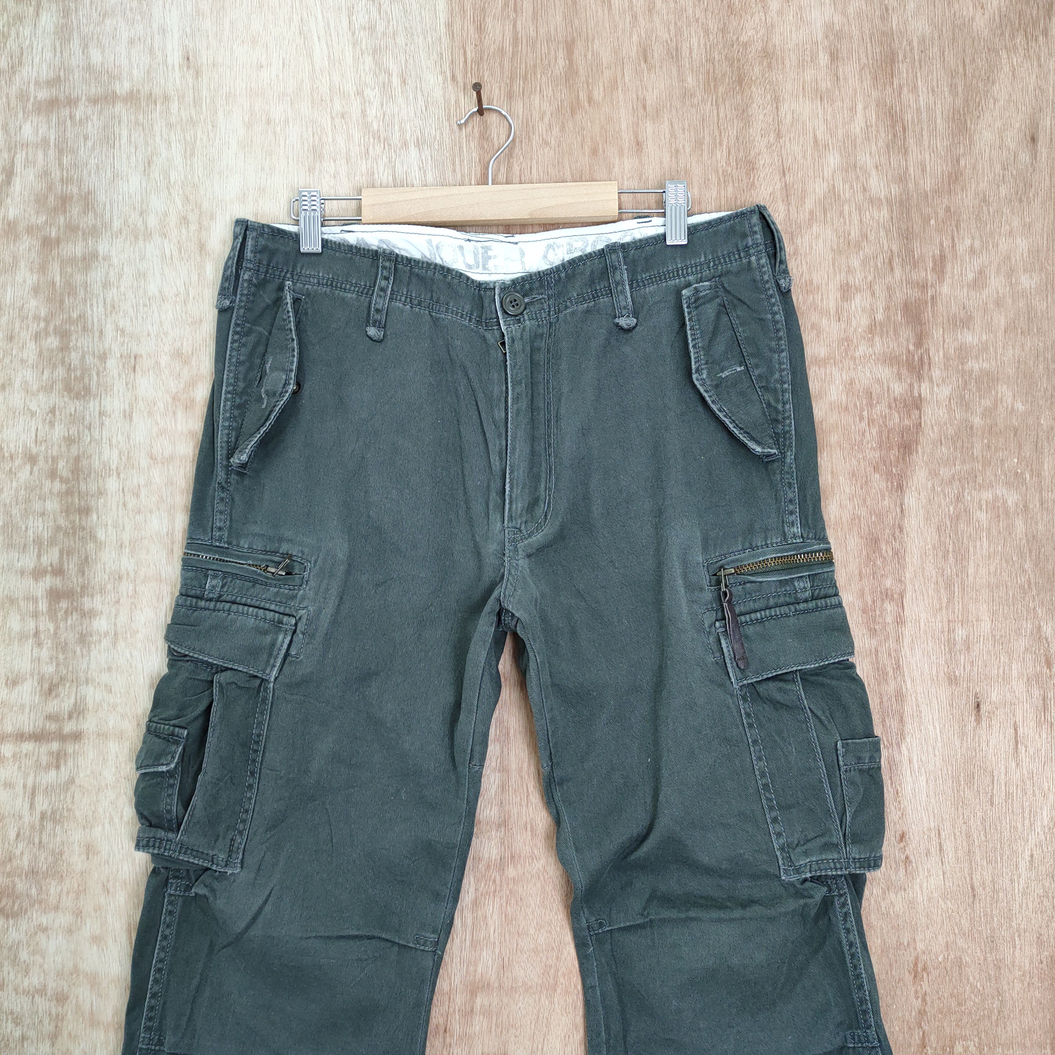 Japanese Brand VINTAGE RAG JOUER FADED CARGO PANTS Size US 32 / EU 48 - 4 Thumbnail