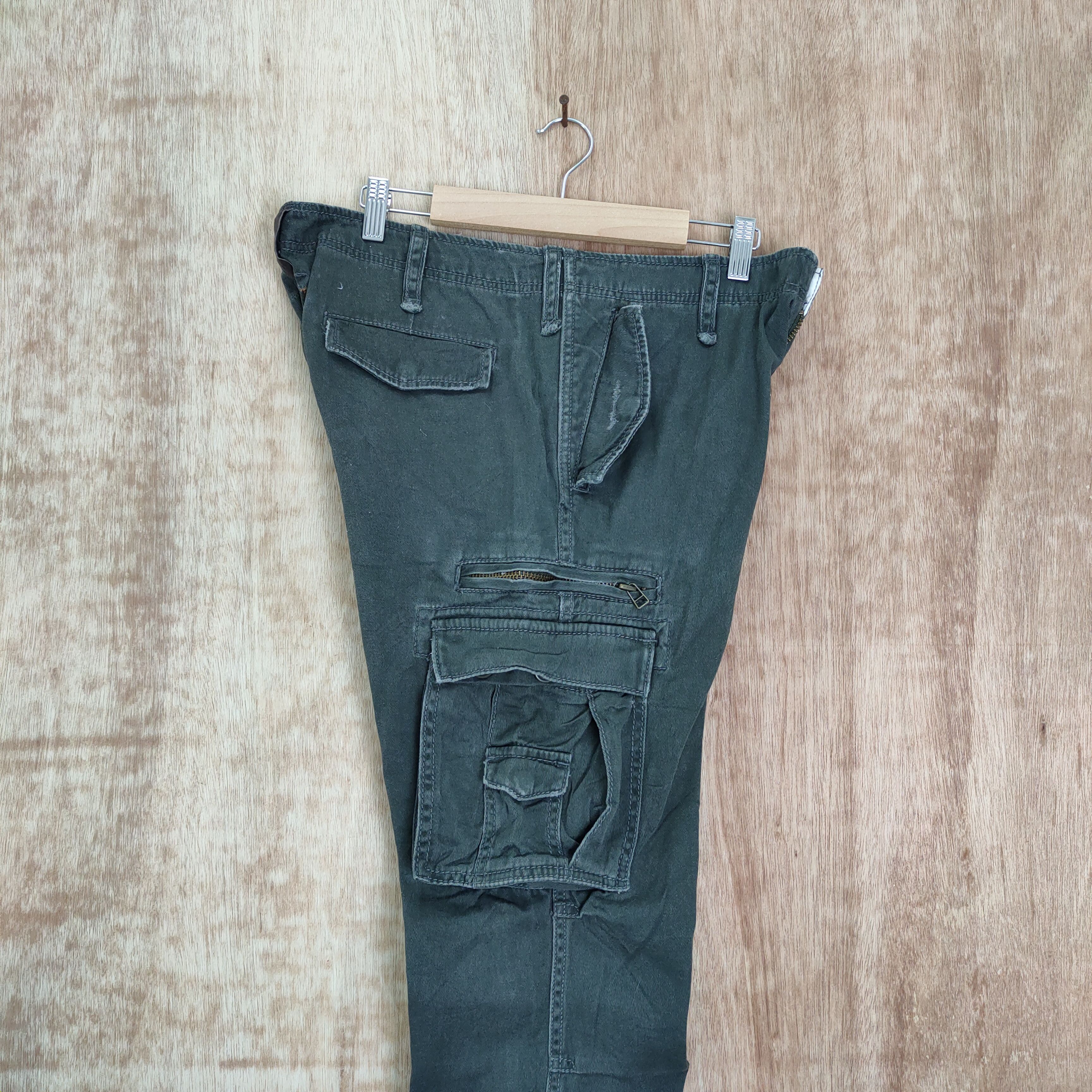Japanese Brand VINTAGE RAG JOUER FADED CARGO PANTS Size US 32 / EU 48 - 7 Thumbnail