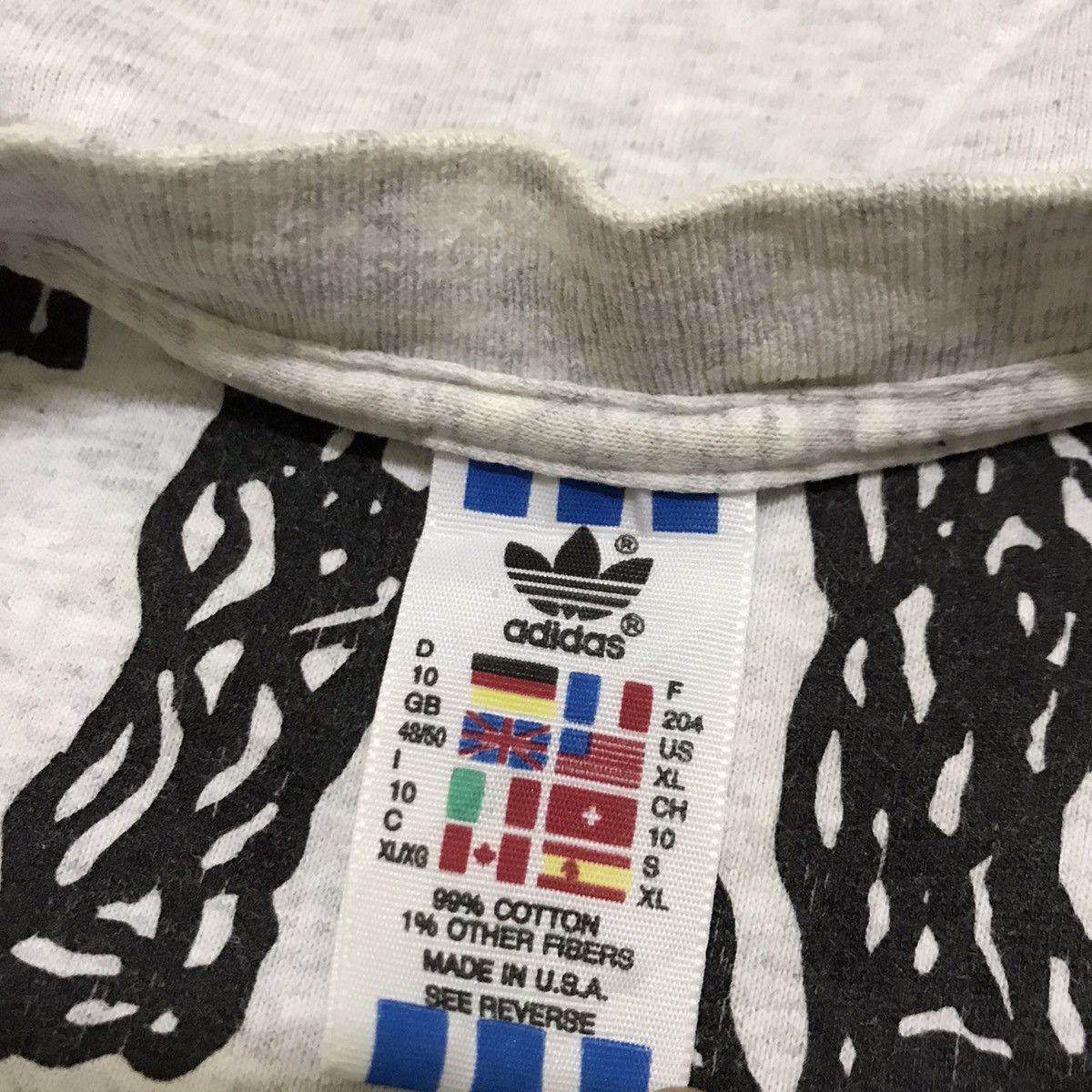 Adidas Vintage 90s Adidas france football t-shirt Size US XXL / EU 58 / 5 - 9 Thumbnail