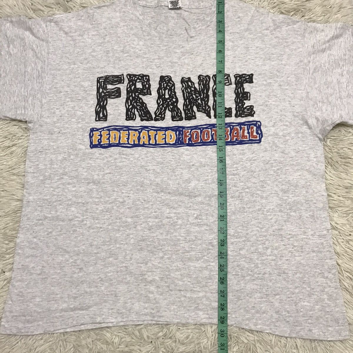 Adidas Vintage 90s Adidas france football t-shirt Size US XXL / EU 58 / 5 - 11 Thumbnail
