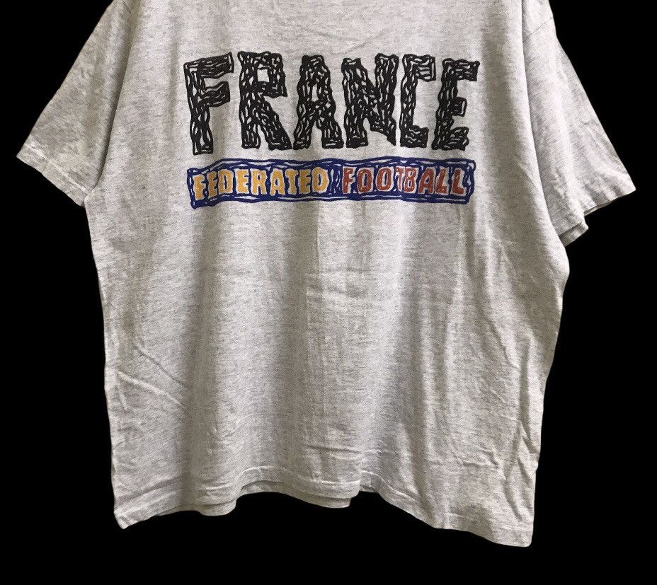 Adidas Vintage 90s Adidas france football t-shirt Size US XXL / EU 58 / 5 - 3 Thumbnail