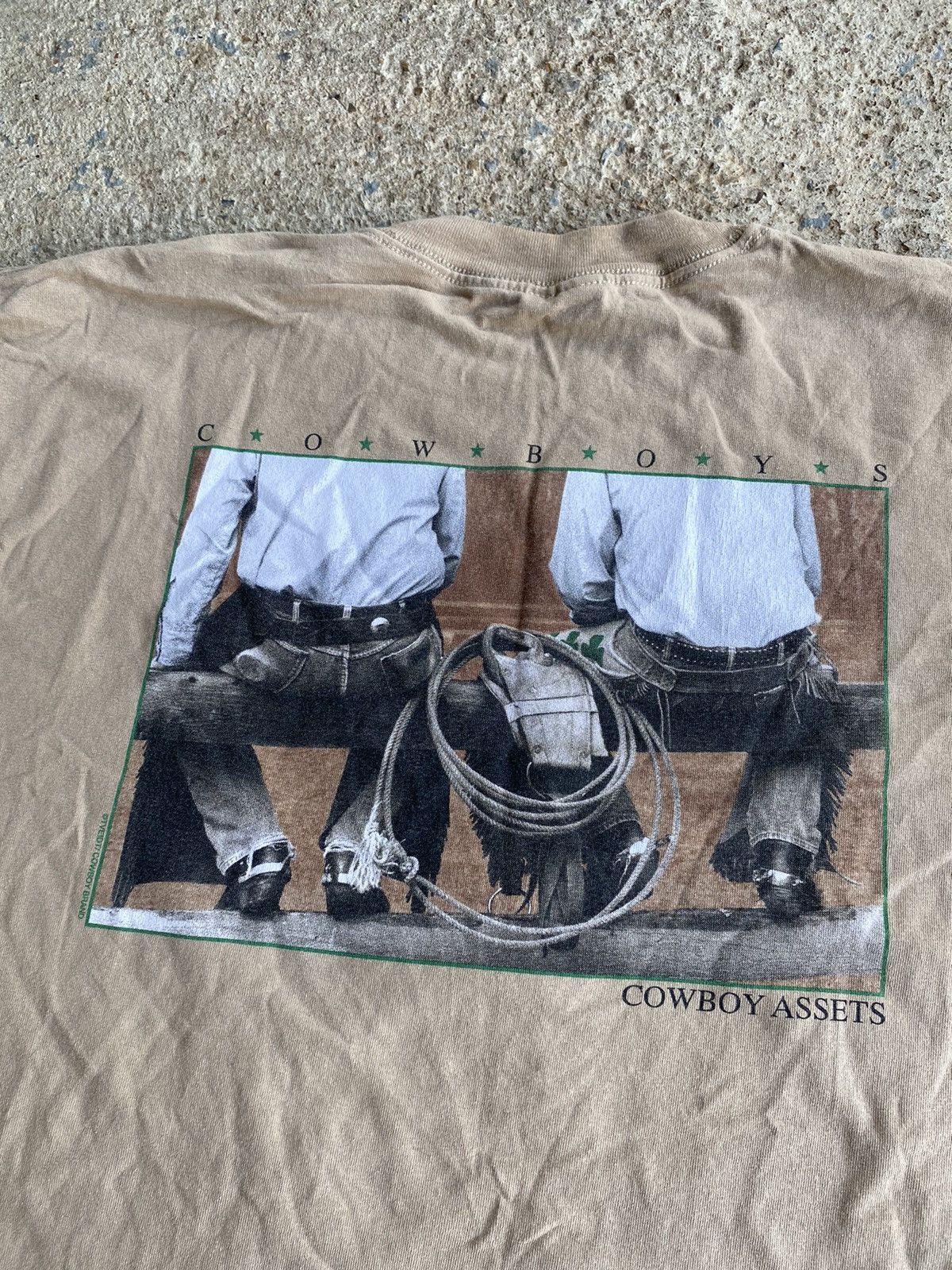 Japanese Brand × Vintage Vintage 90’s Y2K Cowboy Brand Assets Funny Comedy Shirt Size US XL / EU 56 / 4 - 1 Thumbnail