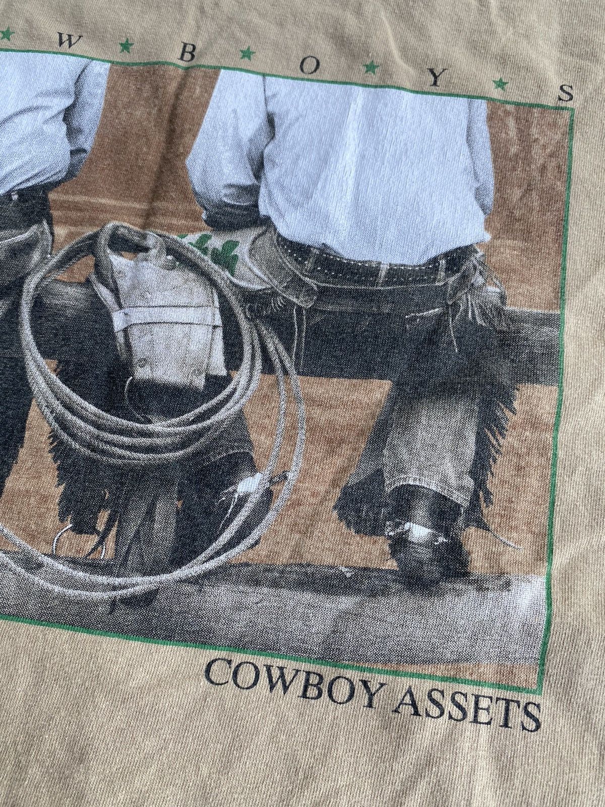 Japanese Brand × Vintage Vintage 90’s Y2K Cowboy Brand Assets Funny Comedy Shirt Size US XL / EU 56 / 4 - 3 Thumbnail