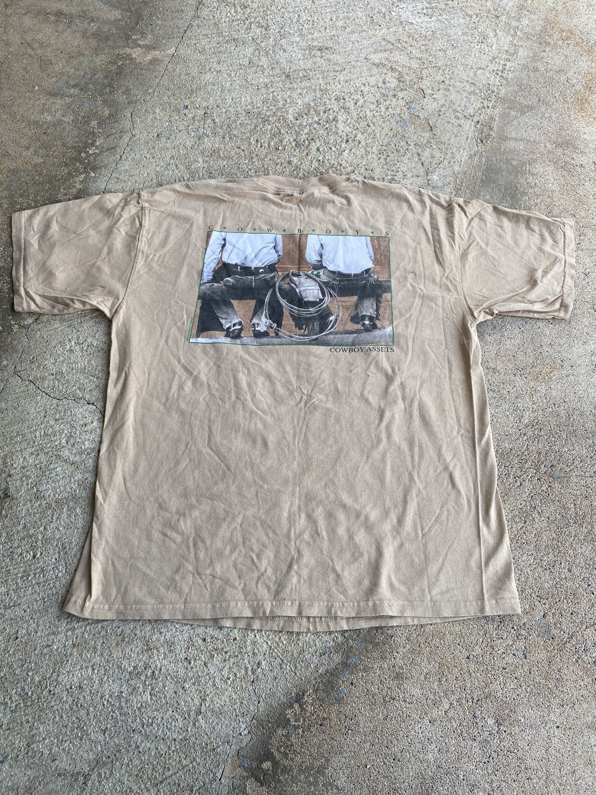 Japanese Brand × Vintage Vintage 90’s Y2K Cowboy Brand Assets Funny Comedy Shirt Size US XL / EU 56 / 4 - 2 Thumbnail