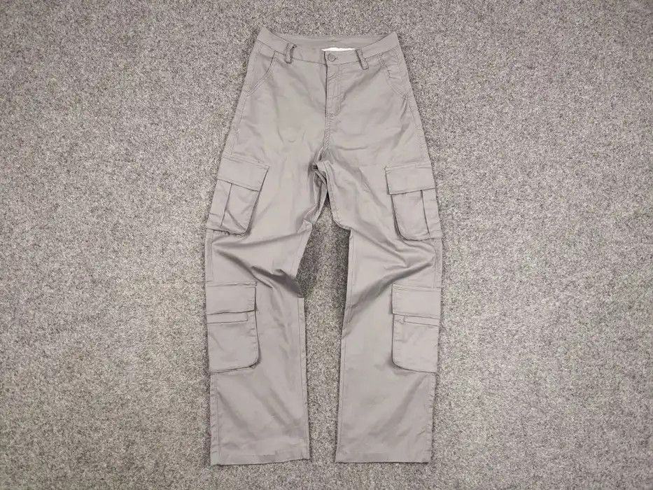 Japanese Brand Vintage Y2K Japanese Bondage Zip Bootcut Gray Cargo Pants Size US 30 / EU 46 - 5 Thumbnail