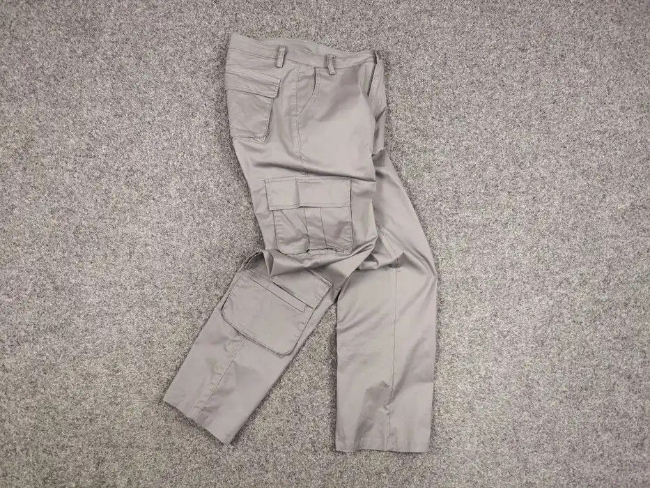 Japanese Brand Vintage Y2K Japanese Bondage Zip Bootcut Gray Cargo Pants Size US 30 / EU 46 - 7 Thumbnail