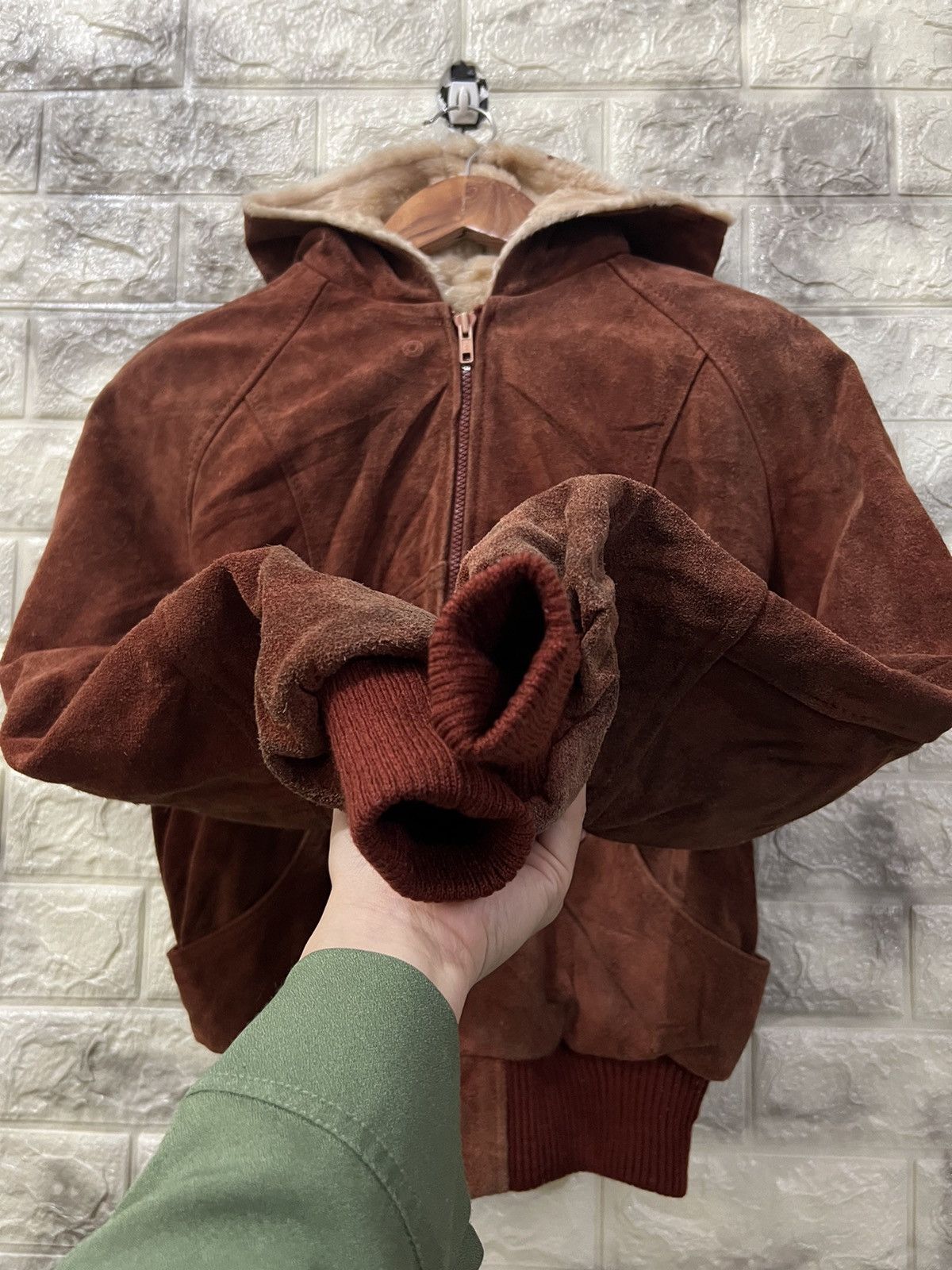 Leather × Vintage Vintage Authentic Leather Jacket Size US S / EU 44-46 / 1 - 8 Thumbnail