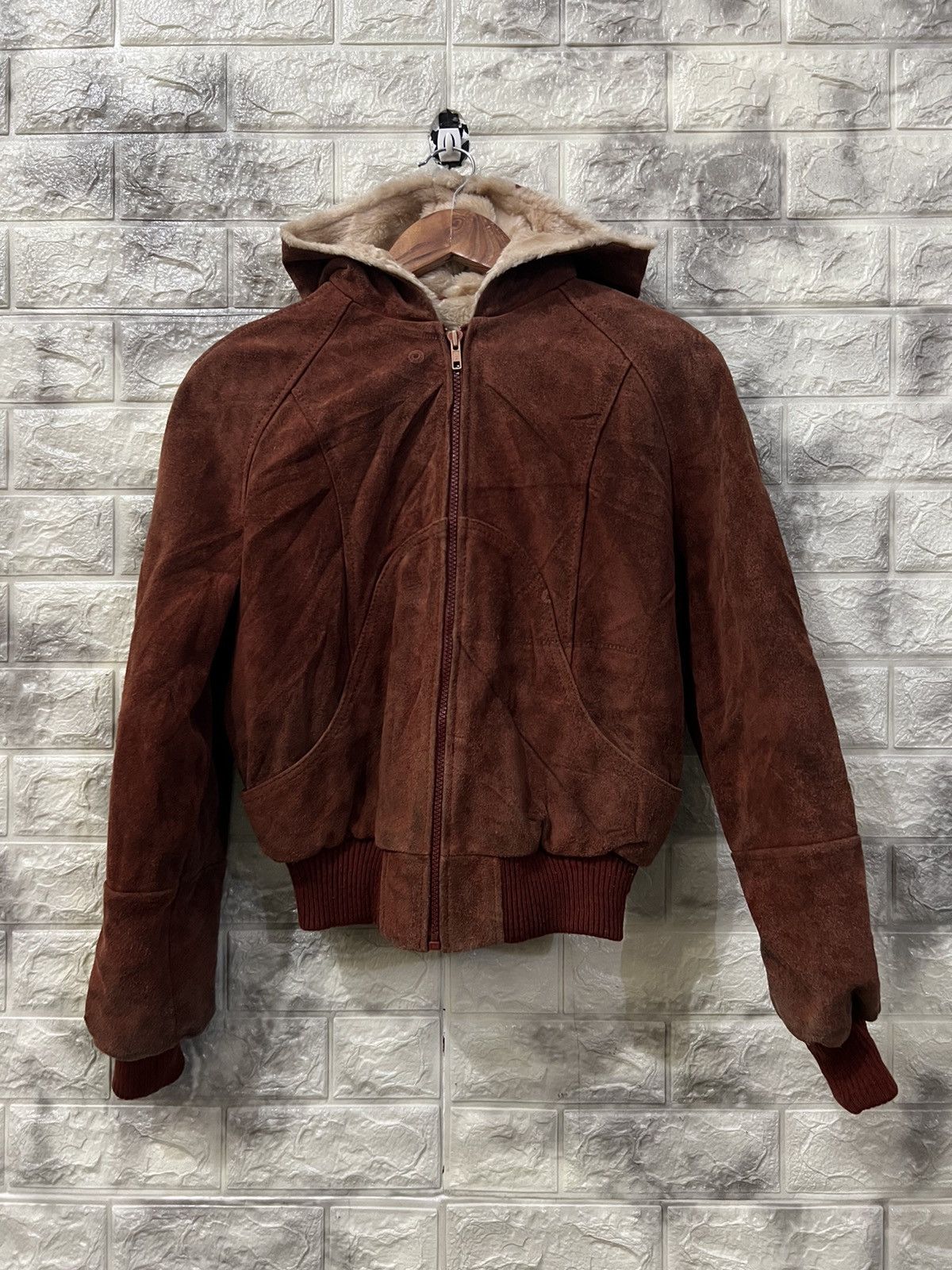 Leather × Vintage Vintage Authentic Leather Jacket Size US S / EU 44-46 / 1 - 1 Thumbnail