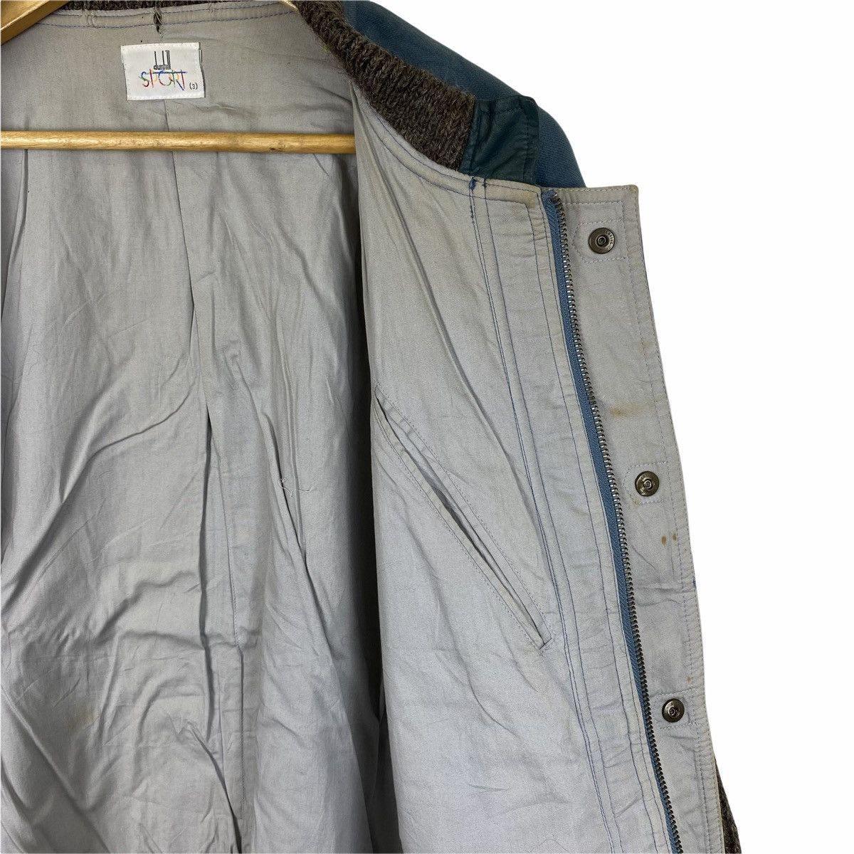 Alfred Dunhill Vintage DUNHILL Sport Small Logo Wool Bomber Jacket Size US L / EU 52-54 / 3 - 7 Thumbnail