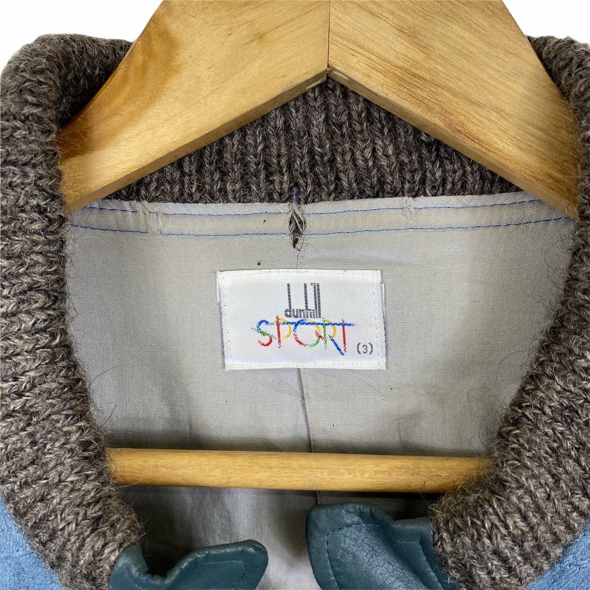 Alfred Dunhill Vintage DUNHILL Sport Small Logo Wool Bomber Jacket Size US L / EU 52-54 / 3 - 11 Thumbnail