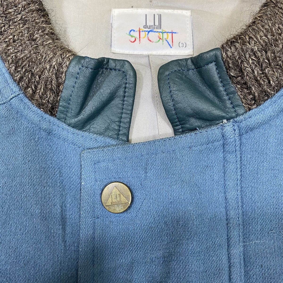 Alfred Dunhill Vintage DUNHILL Sport Small Logo Wool Bomber Jacket Size US L / EU 52-54 / 3 - 10 Thumbnail