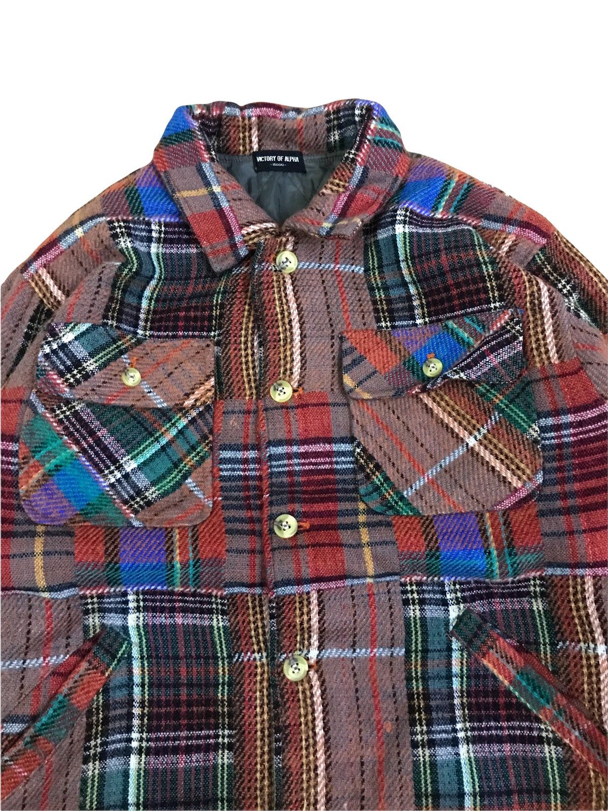 Japanese Brand Japanese Victory Of Alpha Patchwork Shirt Jacket Size US M / EU 48-50 / 2 - 5 Thumbnail