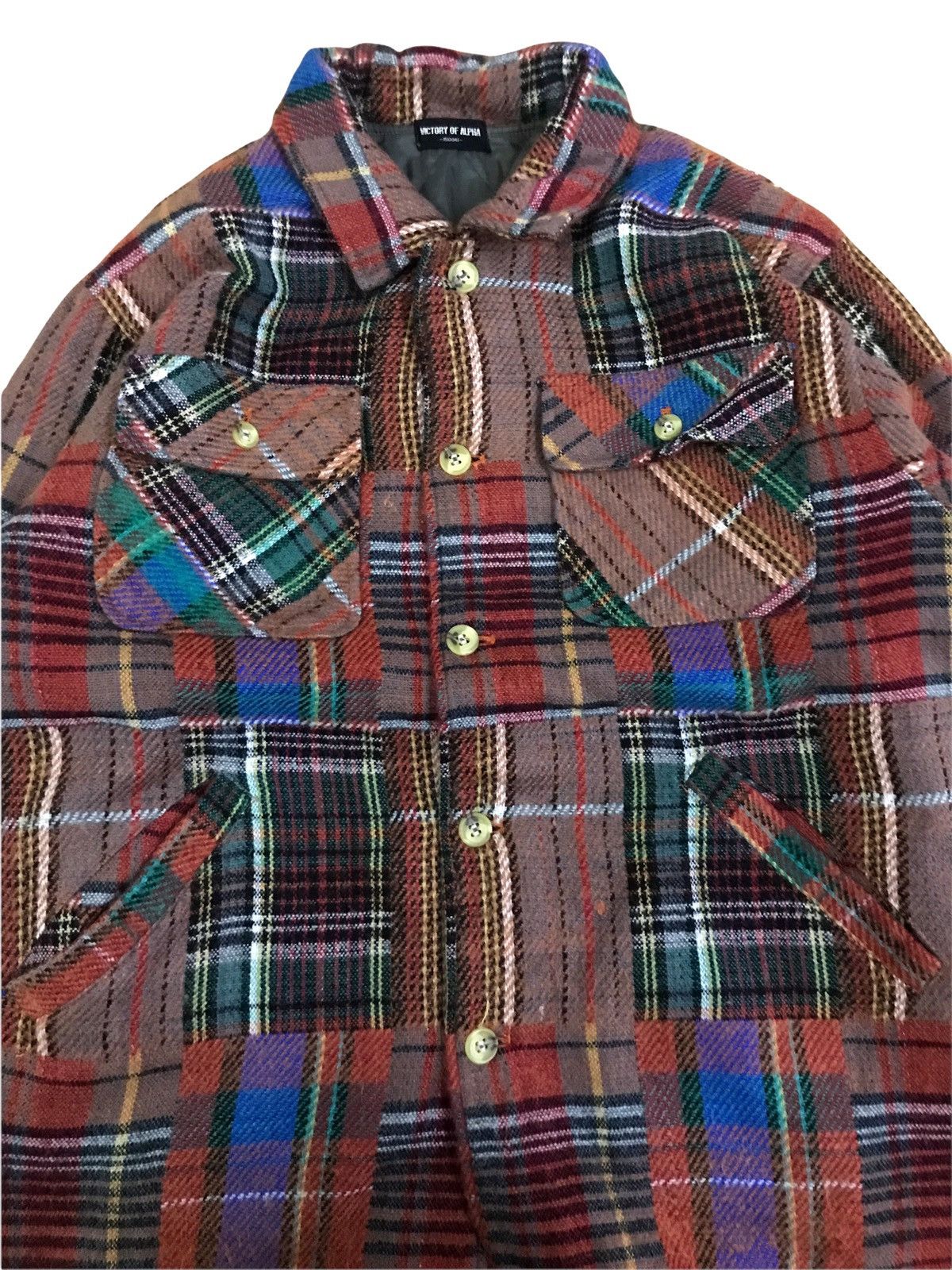 Japanese Brand Japanese Victory Of Alpha Patchwork Shirt Jacket Size US M / EU 48-50 / 2 - 6 Thumbnail