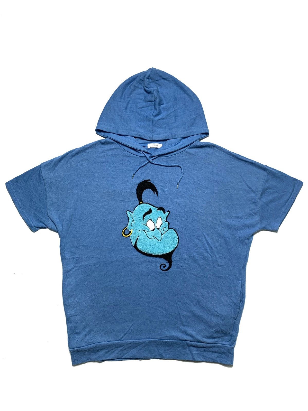 Anime Aladdin Movie Genie Character Short Sleeve Hoodie Size US XL / EU 56 / 4 - 1 Thumbnail