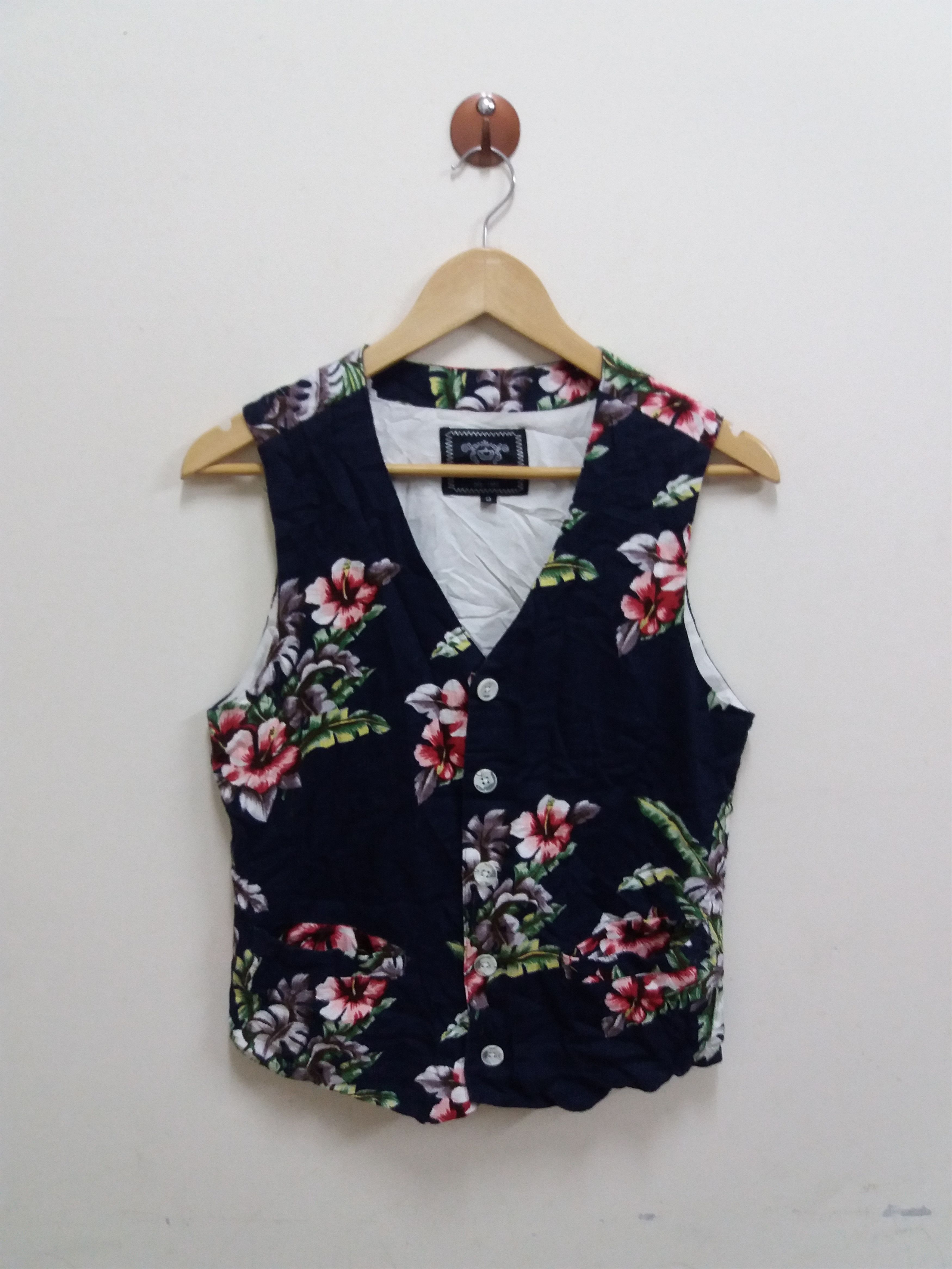 Japanese Brand GGD Grand Global Design floral vest size 2 Size US M / EU 48-50 / 2 - 1 Thumbnail
