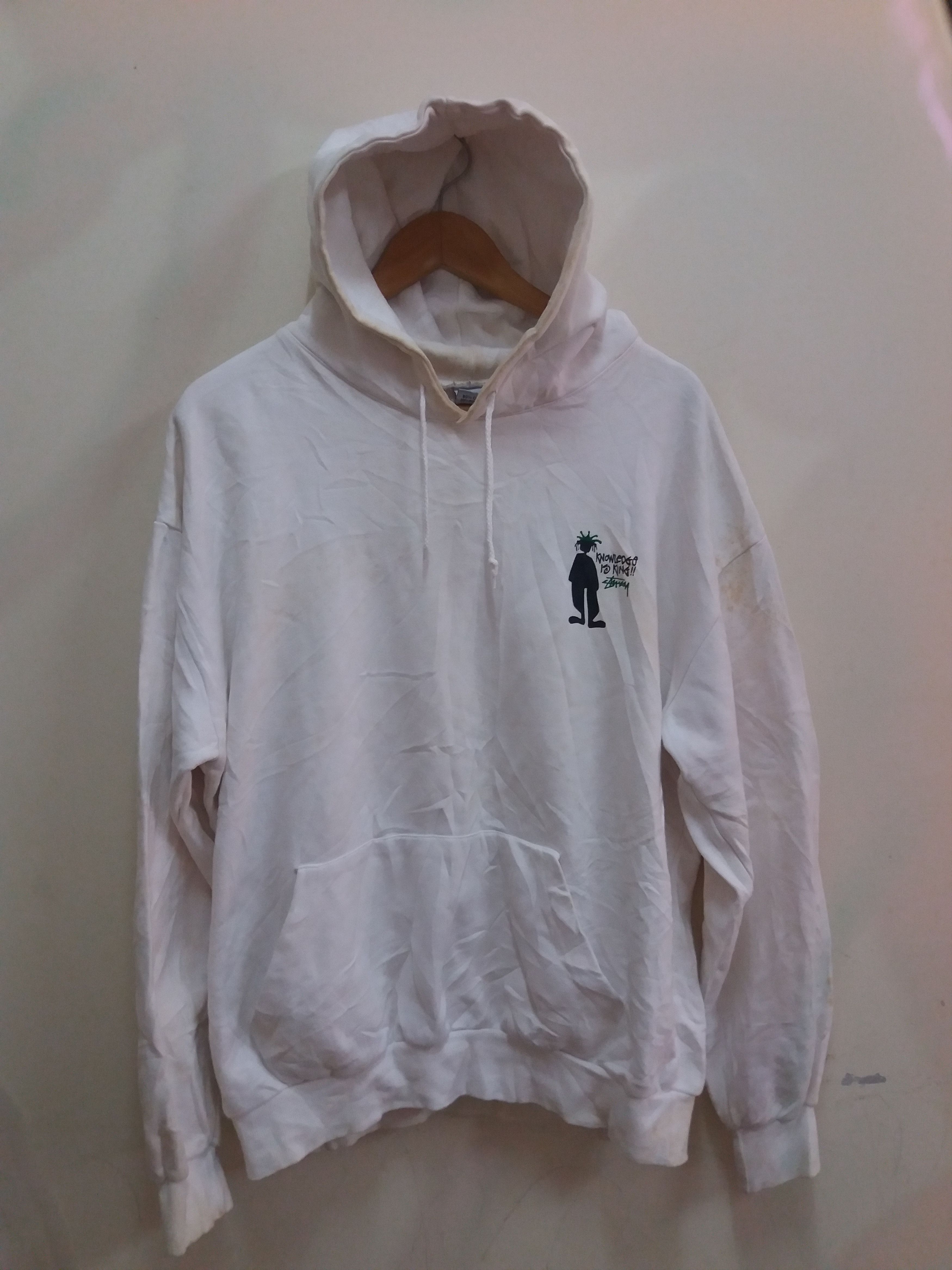 Stussy Vintage 90s Made in USA Stussy hoodies Knowledge Is King Size US L / EU 52-54 / 3 - 2 Thumbnail