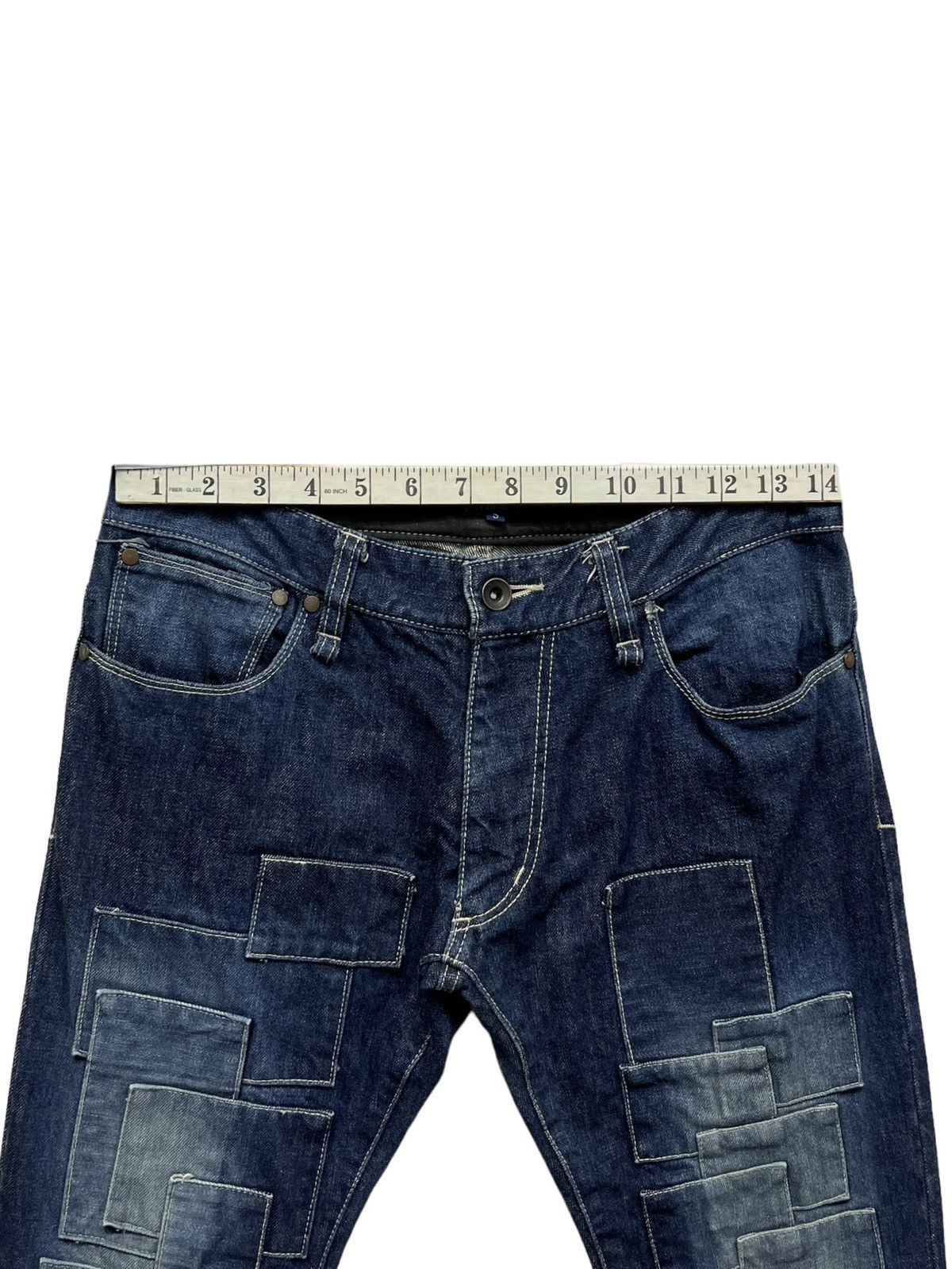 Japanese Brand 🔥MILOK JAPAN Patchwork Low Rise Skinny Denim Amiri Inspired Size US 28 / EU 44 - 7 Thumbnail