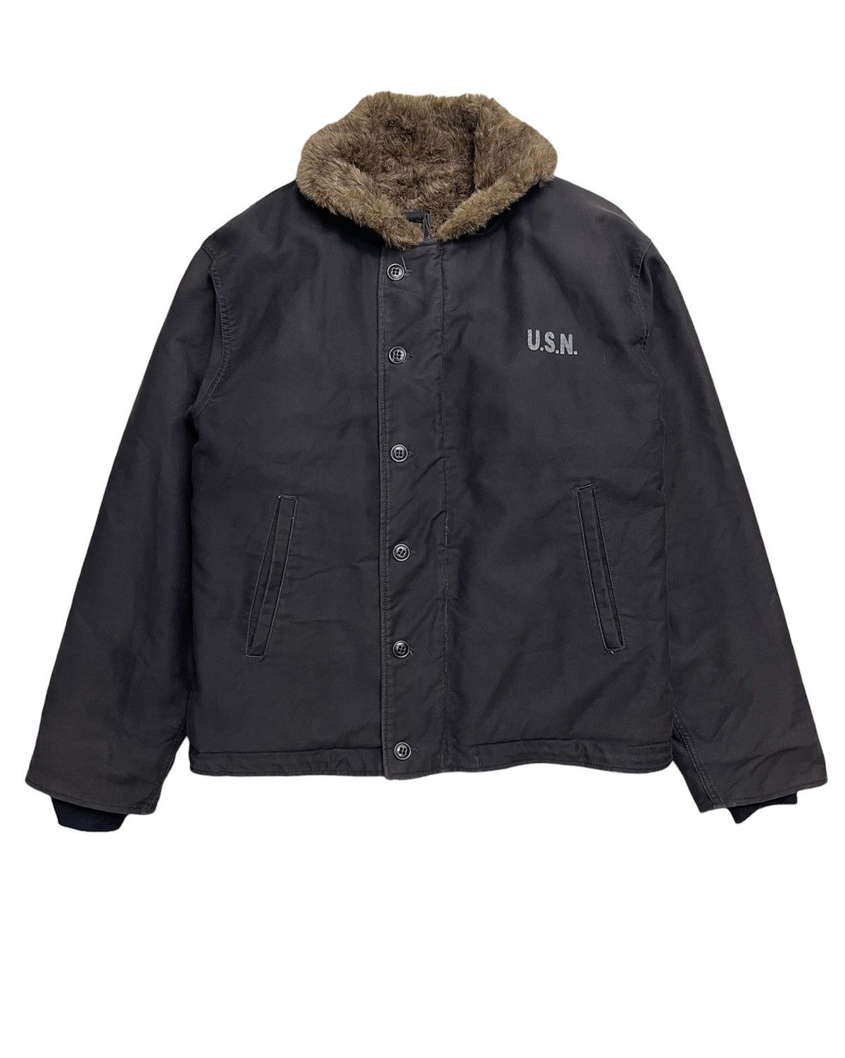Vintage USN N-1 DECK JACKET Size US L / EU 52-54 / 3 - 2 Thumbnail