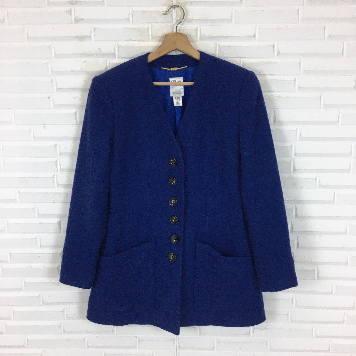Celine × Hedi Slimane CELINE PARIS WOOL COAT Size M / US 6-8 / IT 42-44 - 2 Thumbnail