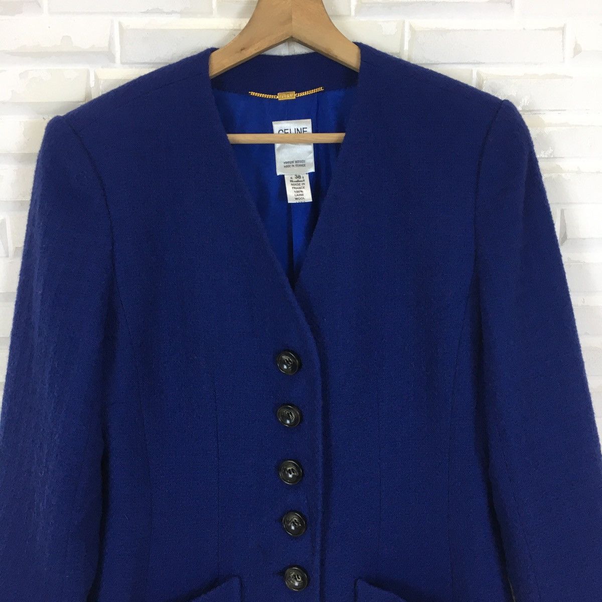 Celine × Hedi Slimane CELINE PARIS WOOL COAT Size M / US 6-8 / IT 42-44 - 5 Thumbnail